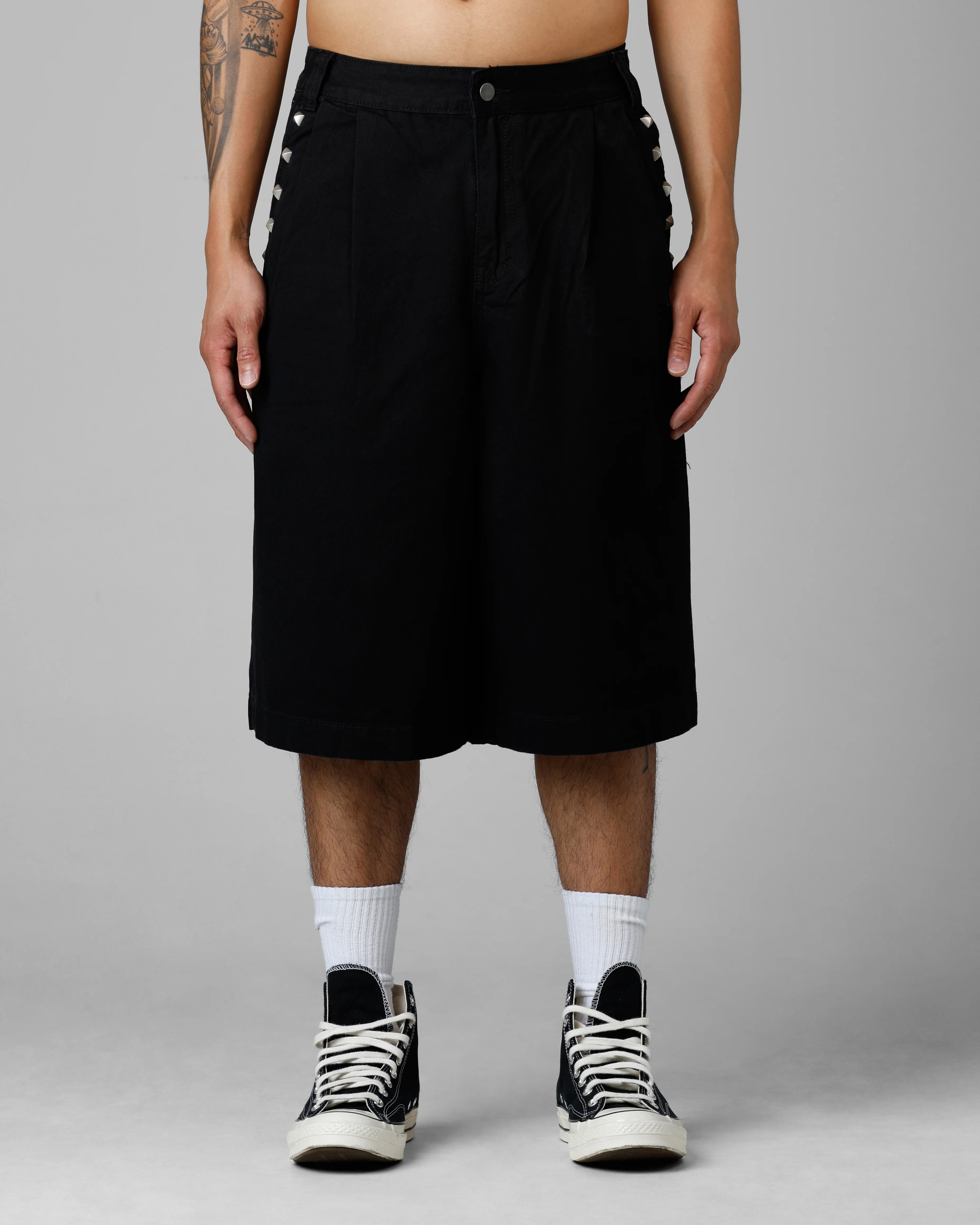3 Quarter Shorts Black - Image 6