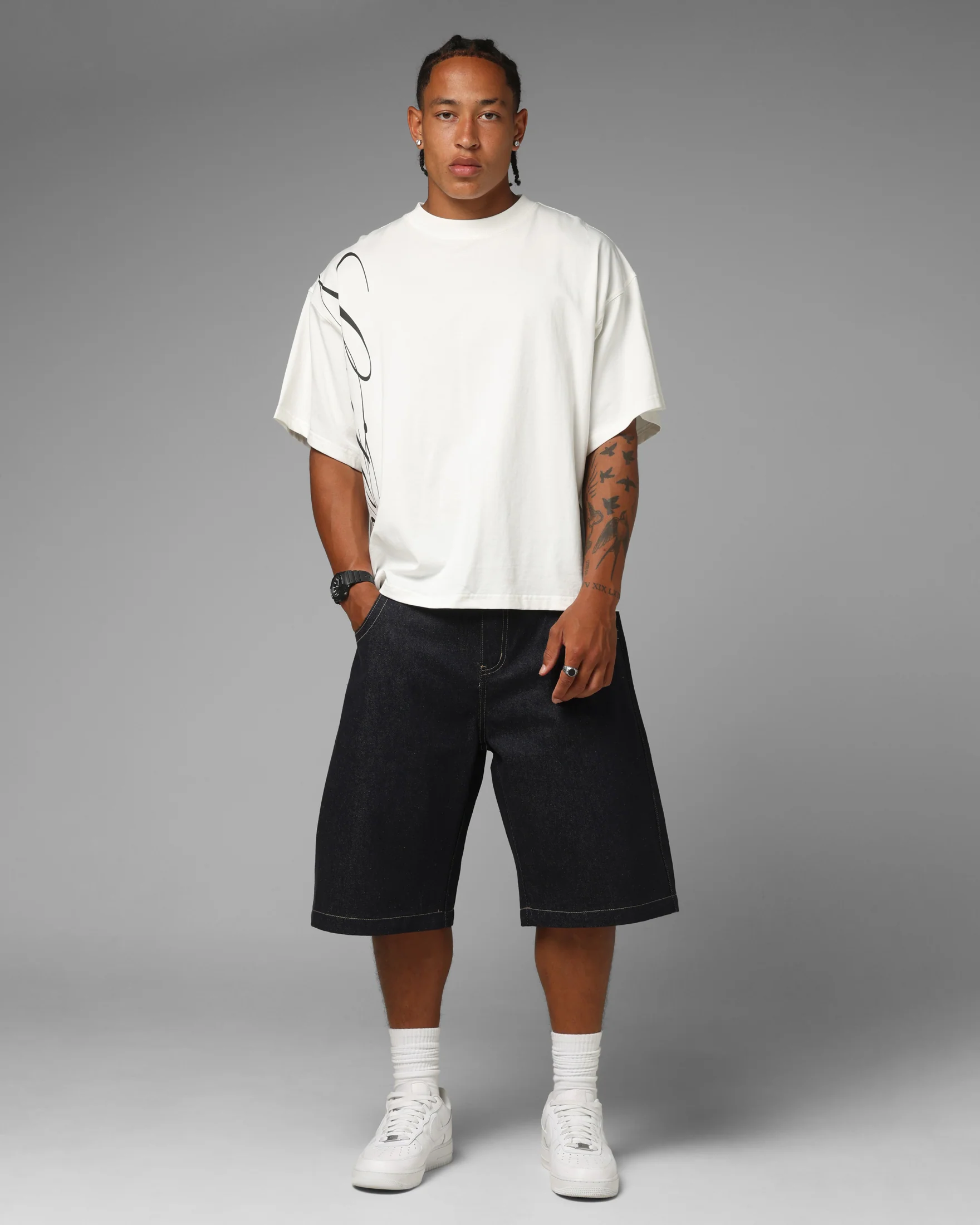 Loiter Apeezy Oversized T-Shirt Off White - Image 3