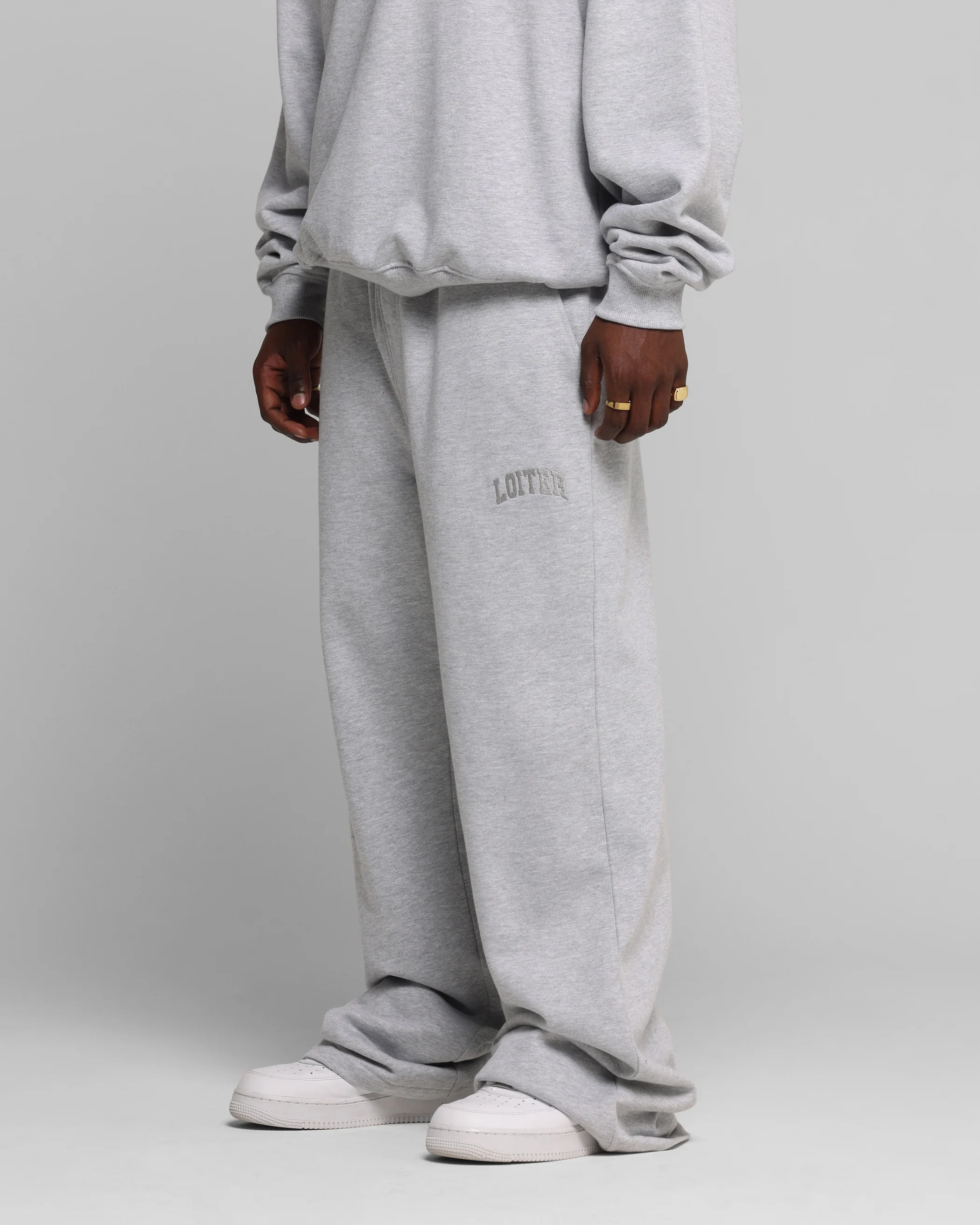 Loiter Arch Premium Sweat Pants Grey - Image 3