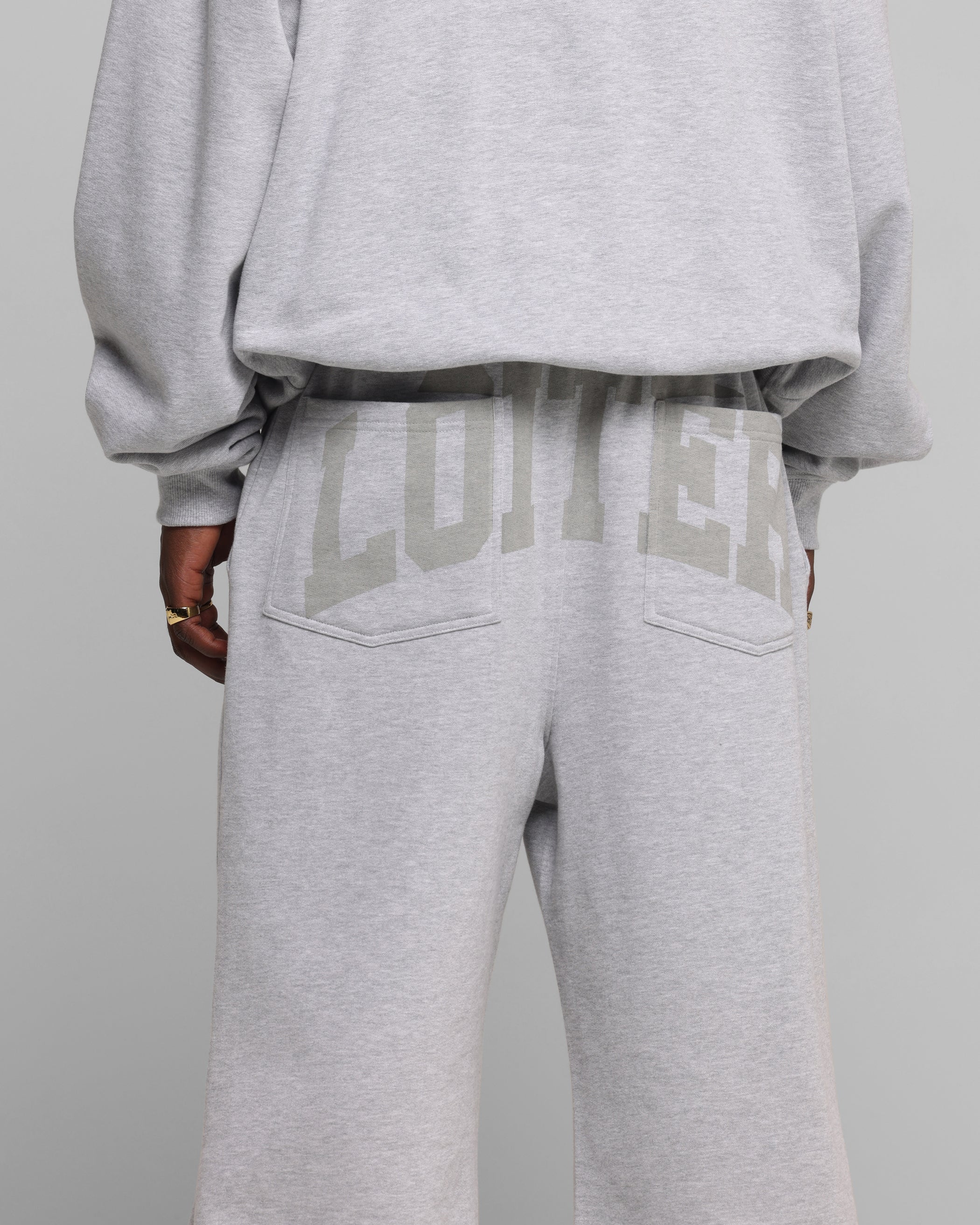 Loiter Arch Premium Sweat Pants Grey - Image 5