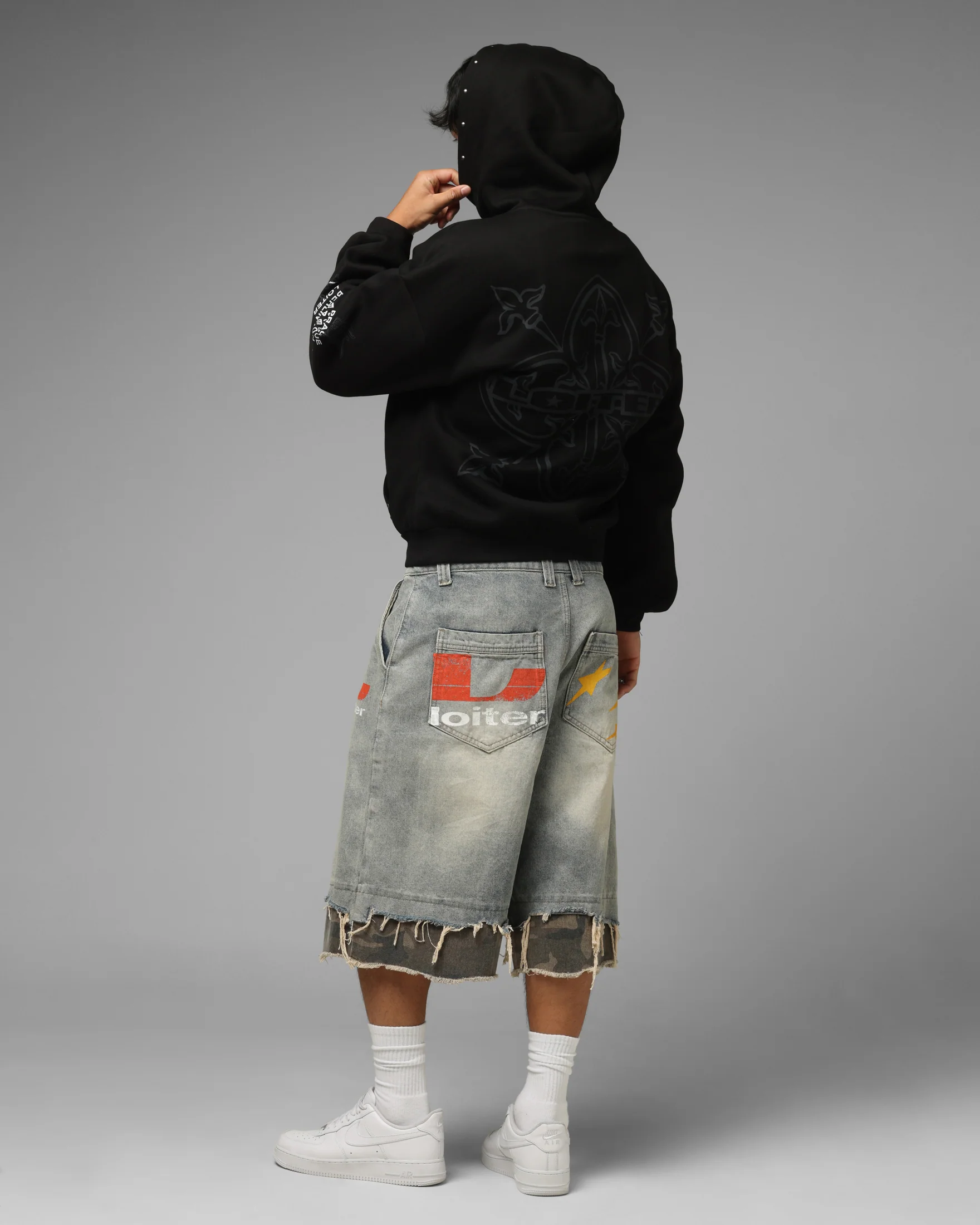 Loiter Blade Hoodie Black - Image 3