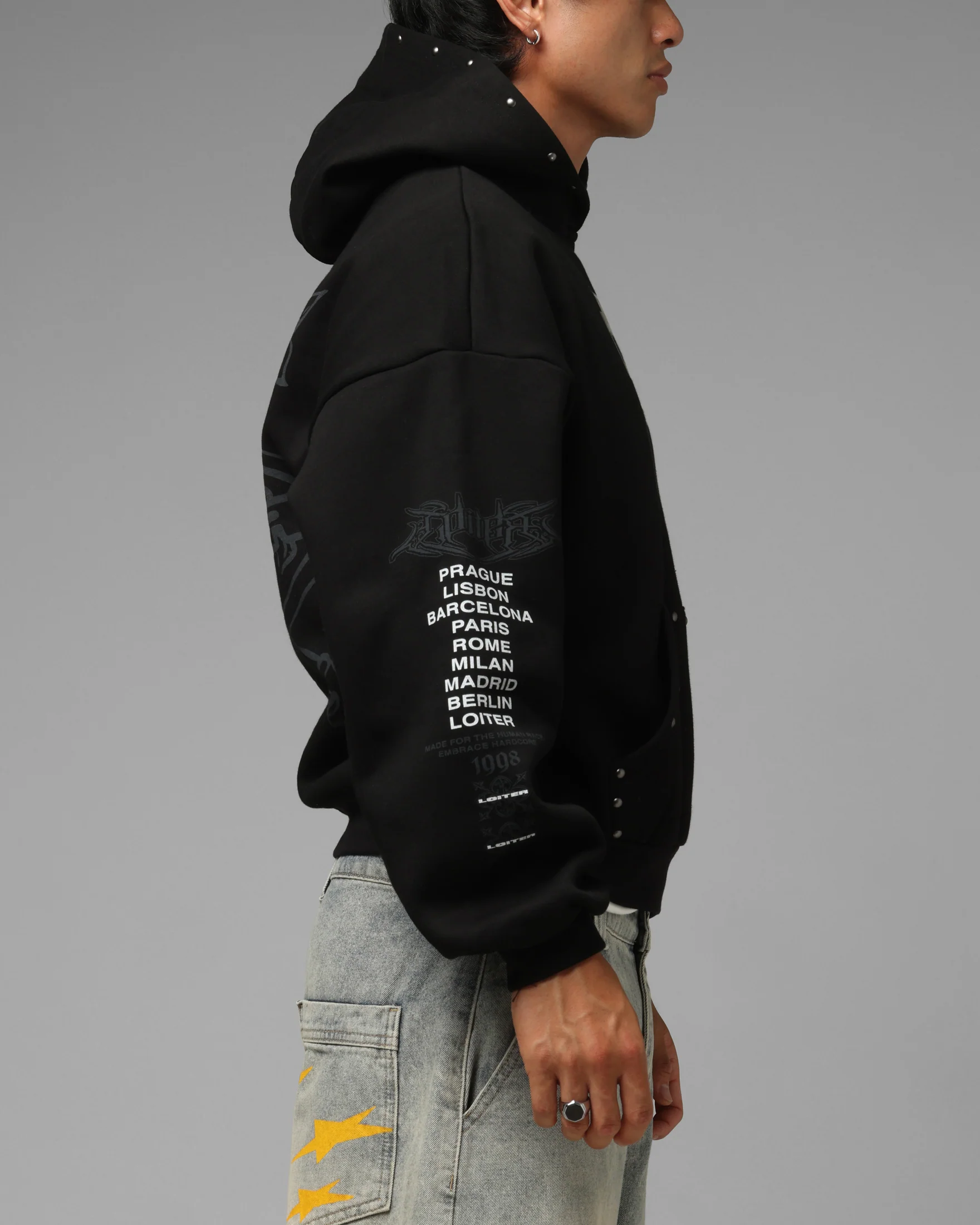 Loiter Blade Hoodie Black - Image 6