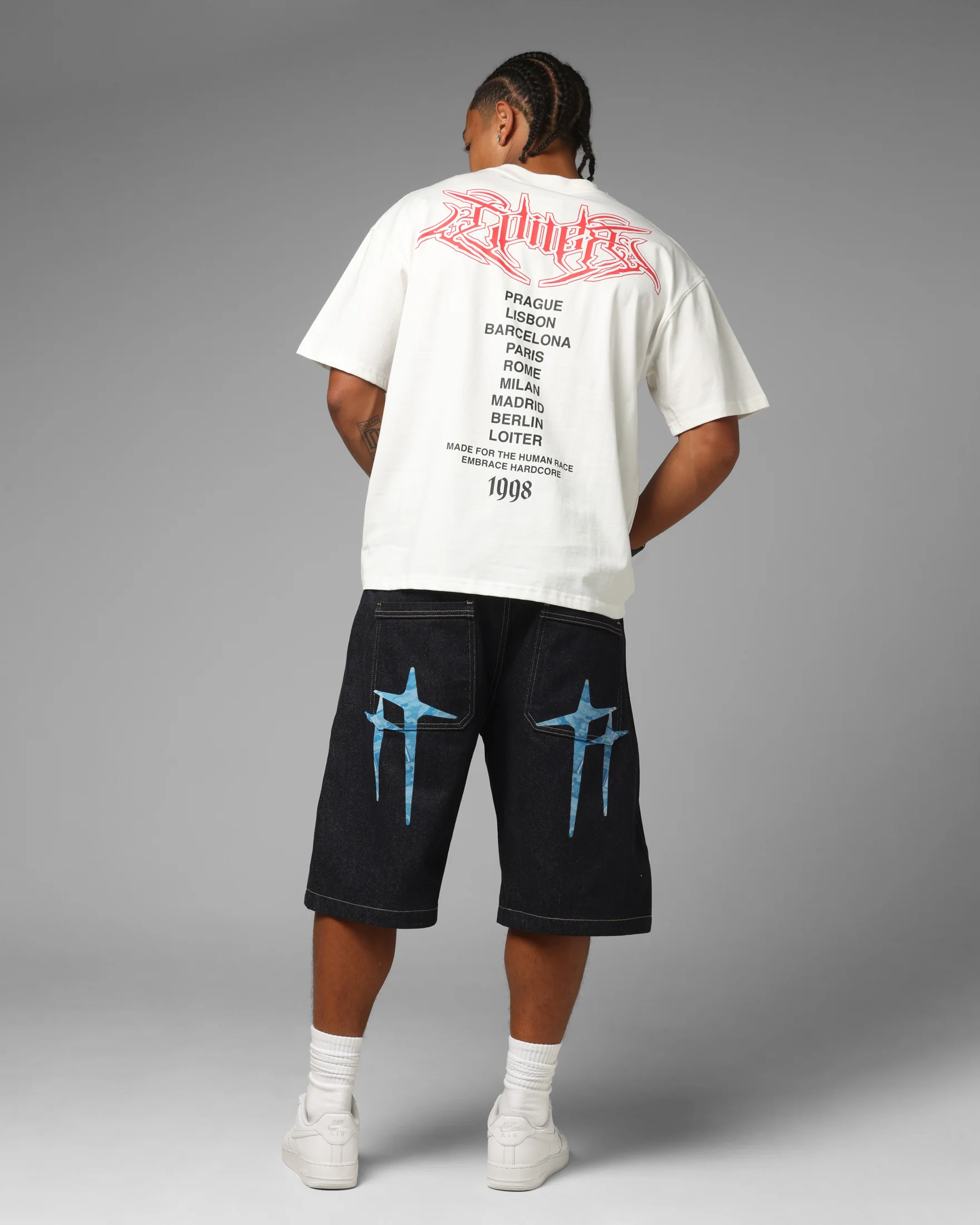 Loiter Blade T-Shirt Off White - Image 4