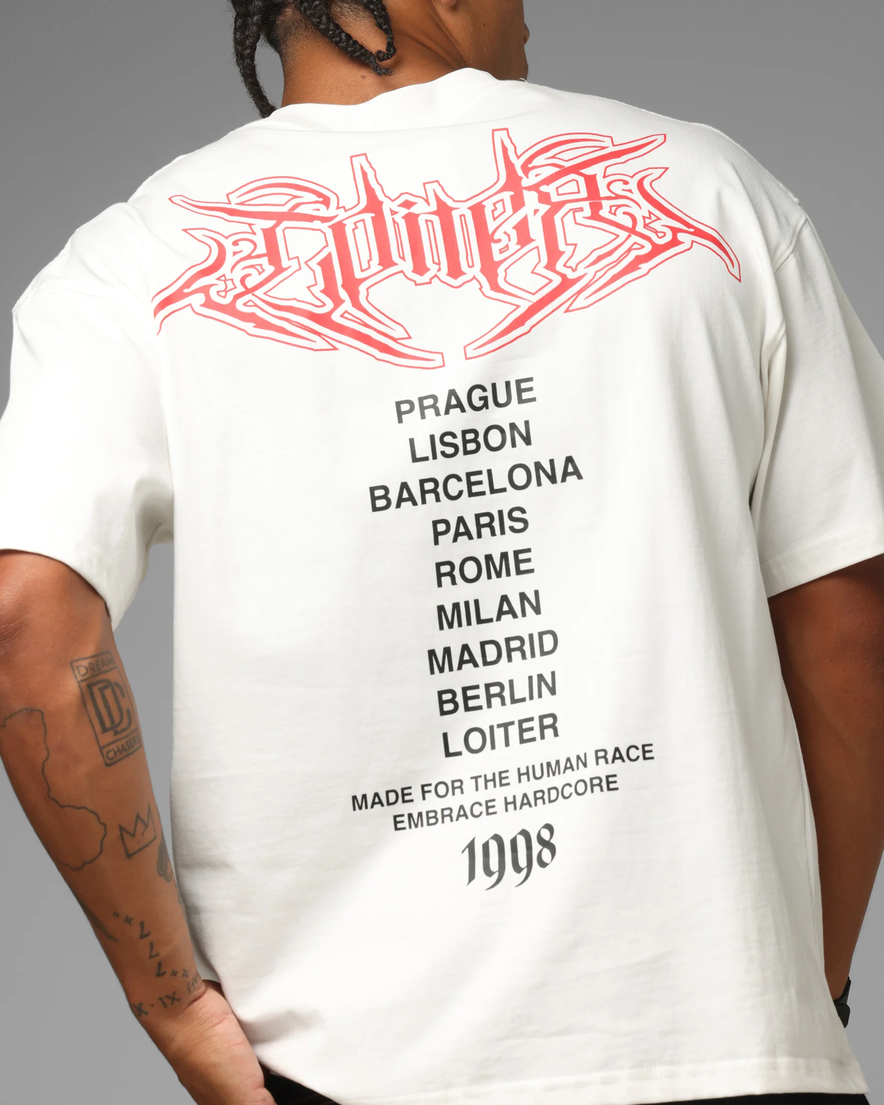 Loiter Blade T-Shirt Off White - Image 8
