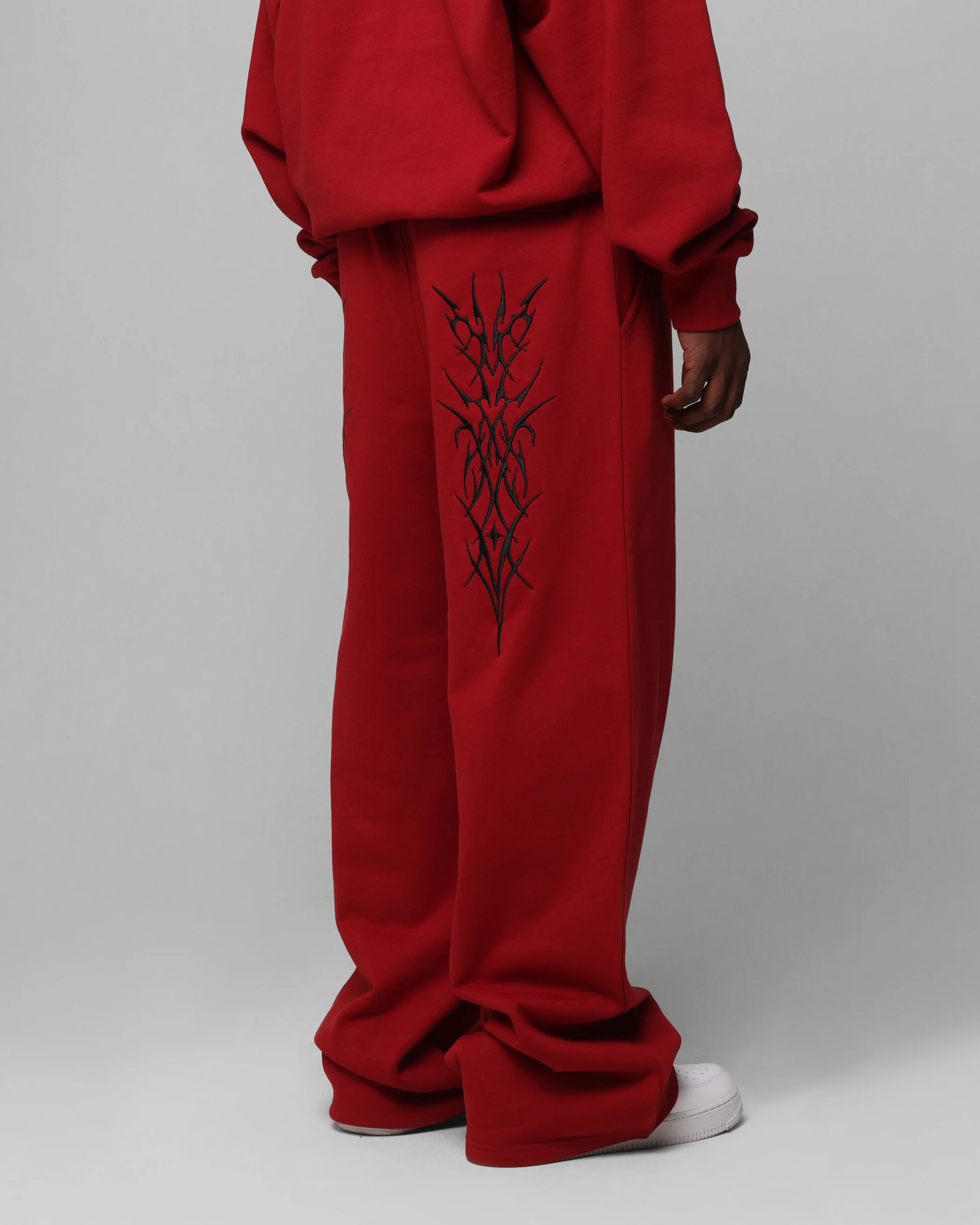 Loiter Blood Born Track Pants Burgandy - Image 5