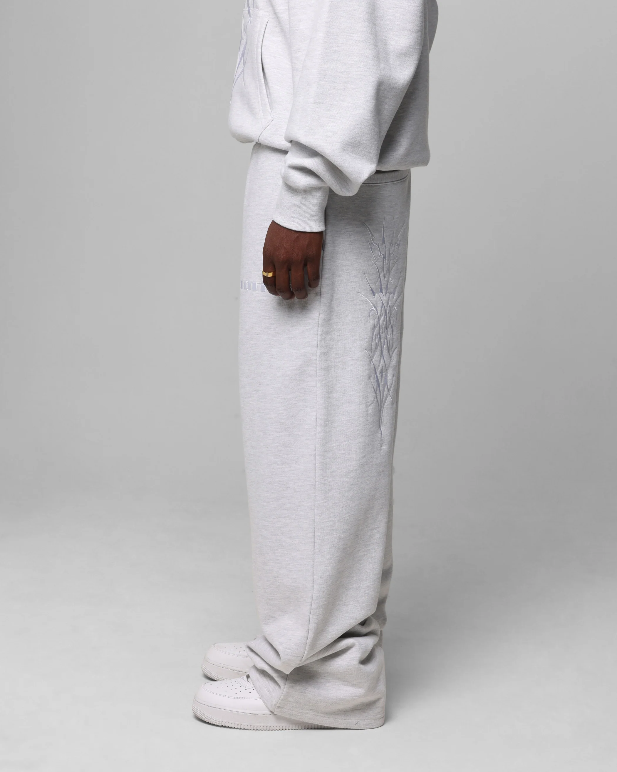Loiter Blood Born Track Pants Grey Marle - Image 6