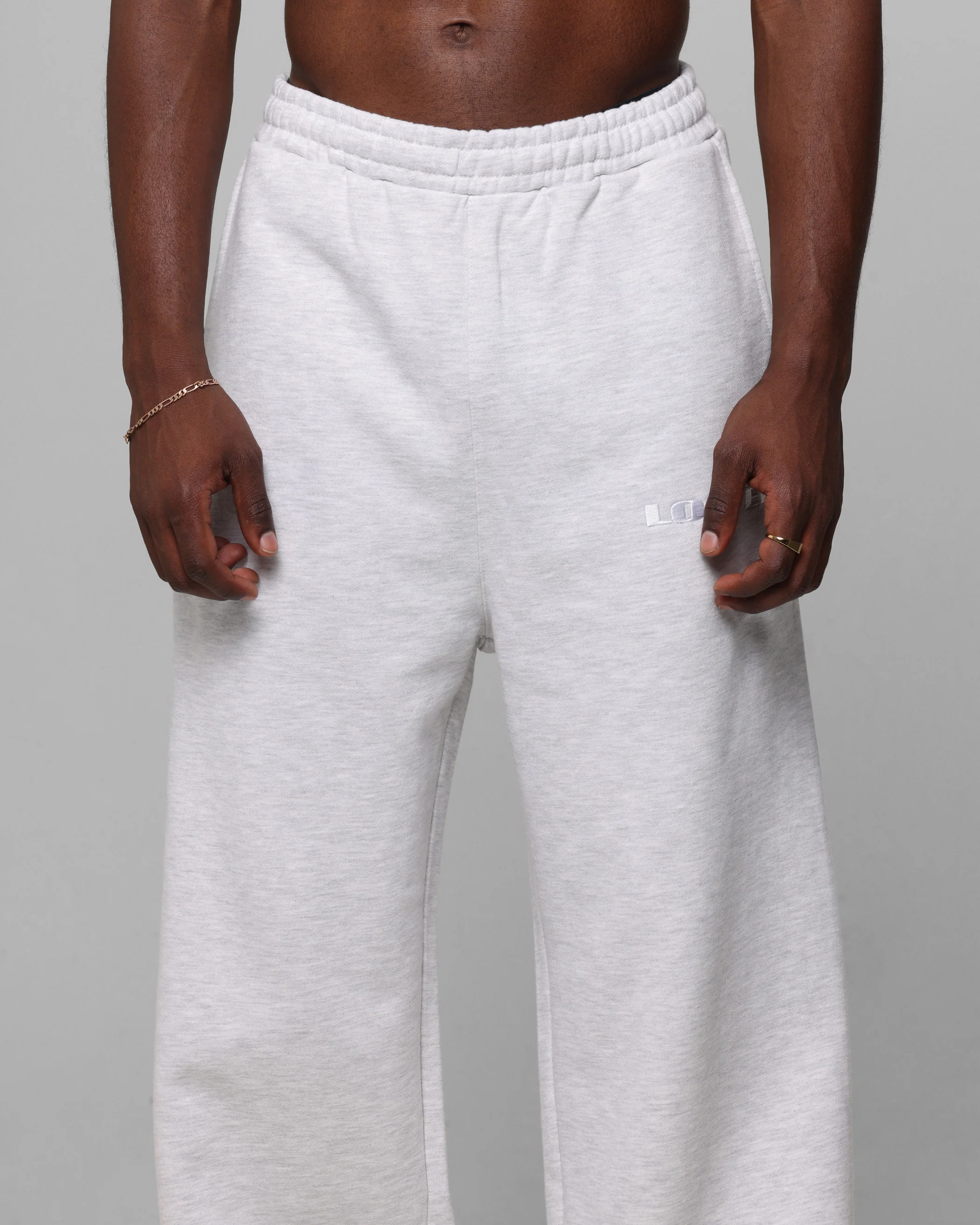 Loiter Blood Born Track Pants Grey Marle - Image 7