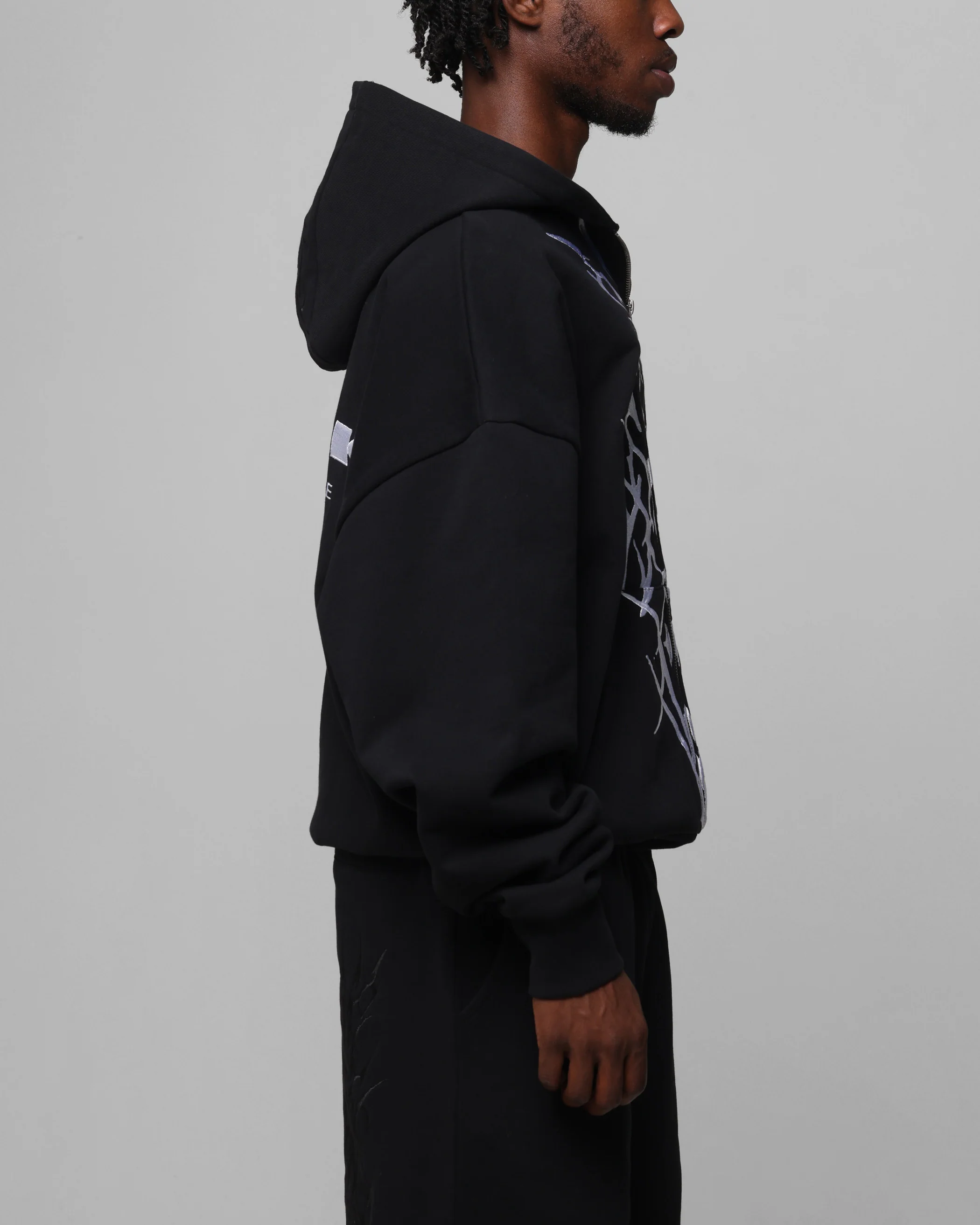 Loiter Blood Born Zip Hoodie Black - Image 5