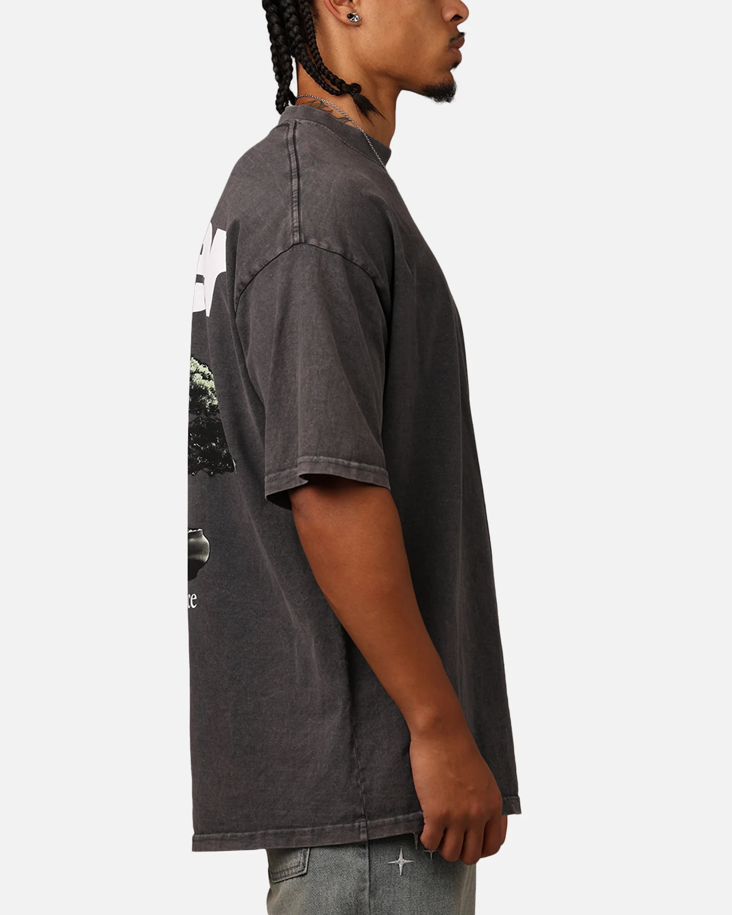 Bonsai Mock T-Shirt Charcoal - Image 4