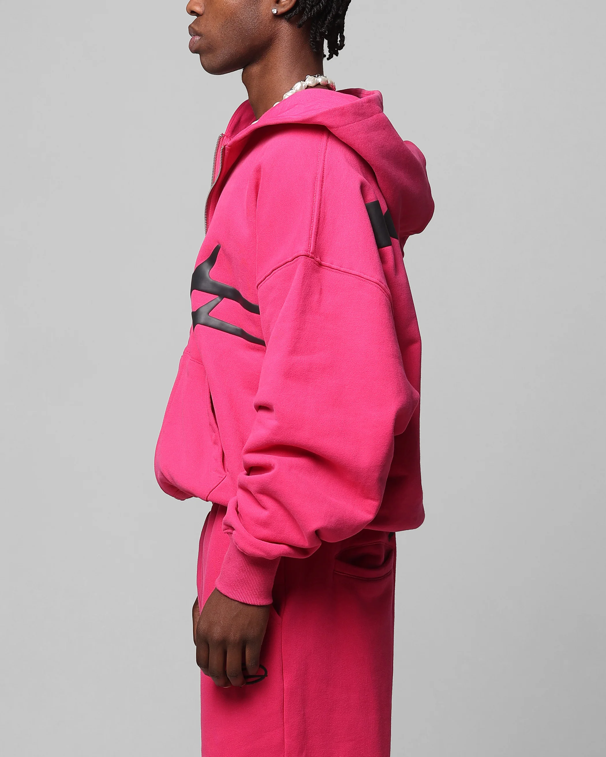 Loiter Celestial Full Zip Hoodie Pink - Image 6