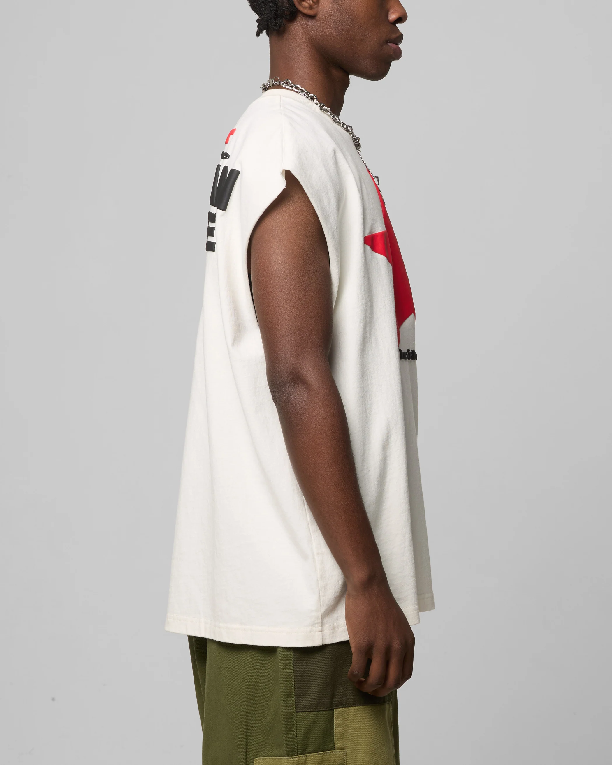 Celestial Muscle T-Shirt Off White - Image 4