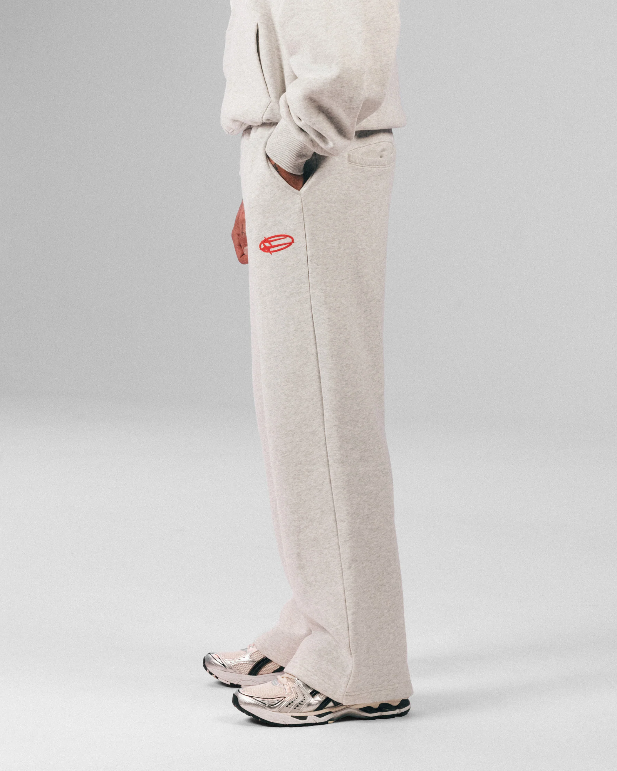 Loiter Celestial Sweat Pants Light Grey Marl - Image 6