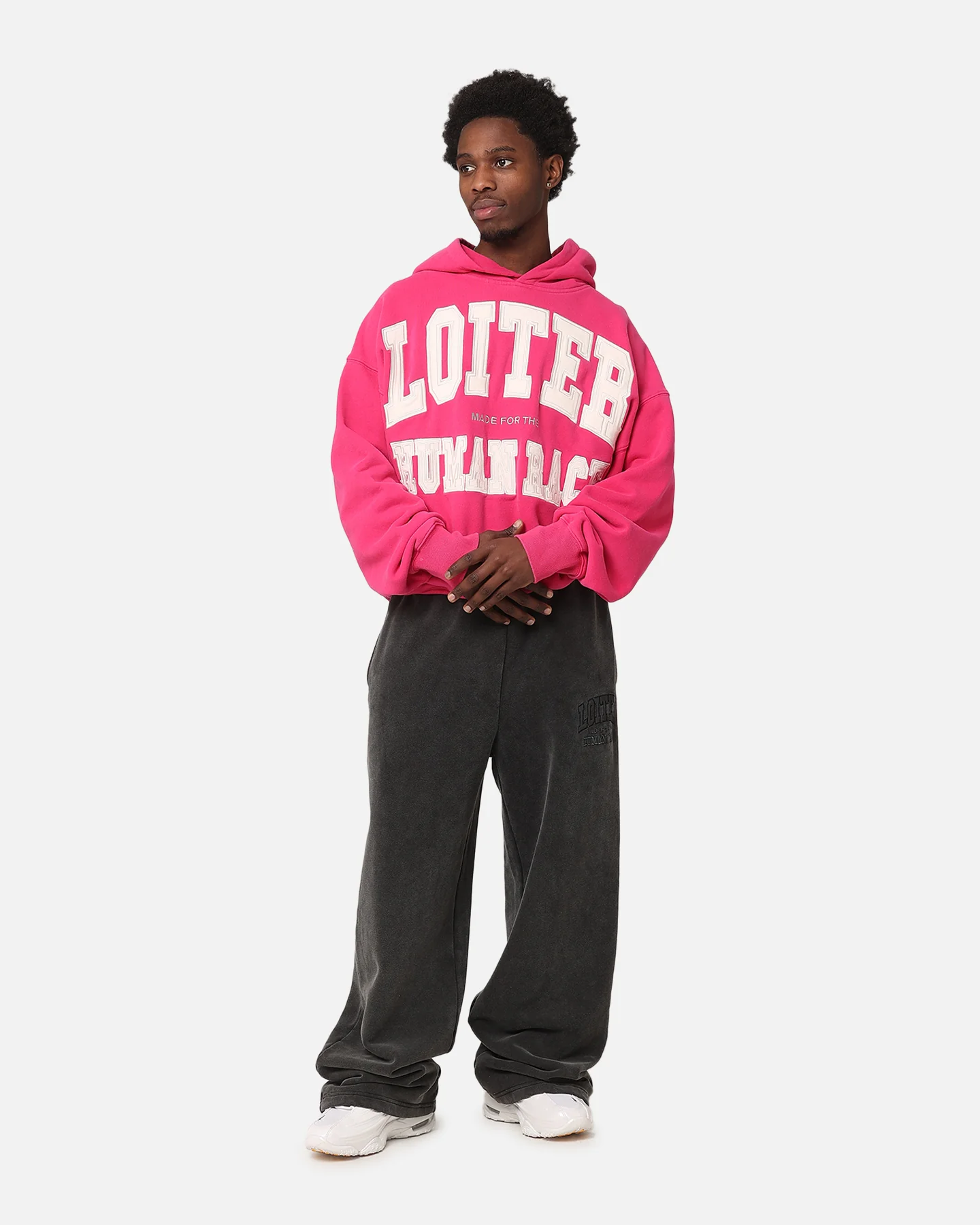 Loiter College Dropout Hoodie Pink - Image 3