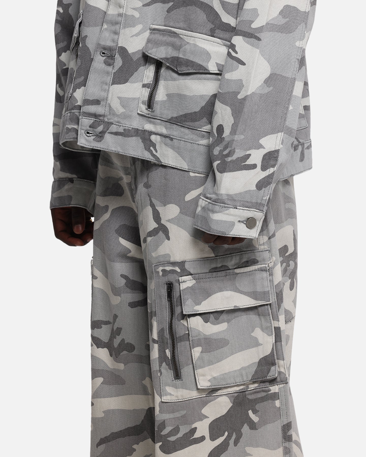 Loiter Combat Cargo Pants Snow Camo - Image 3