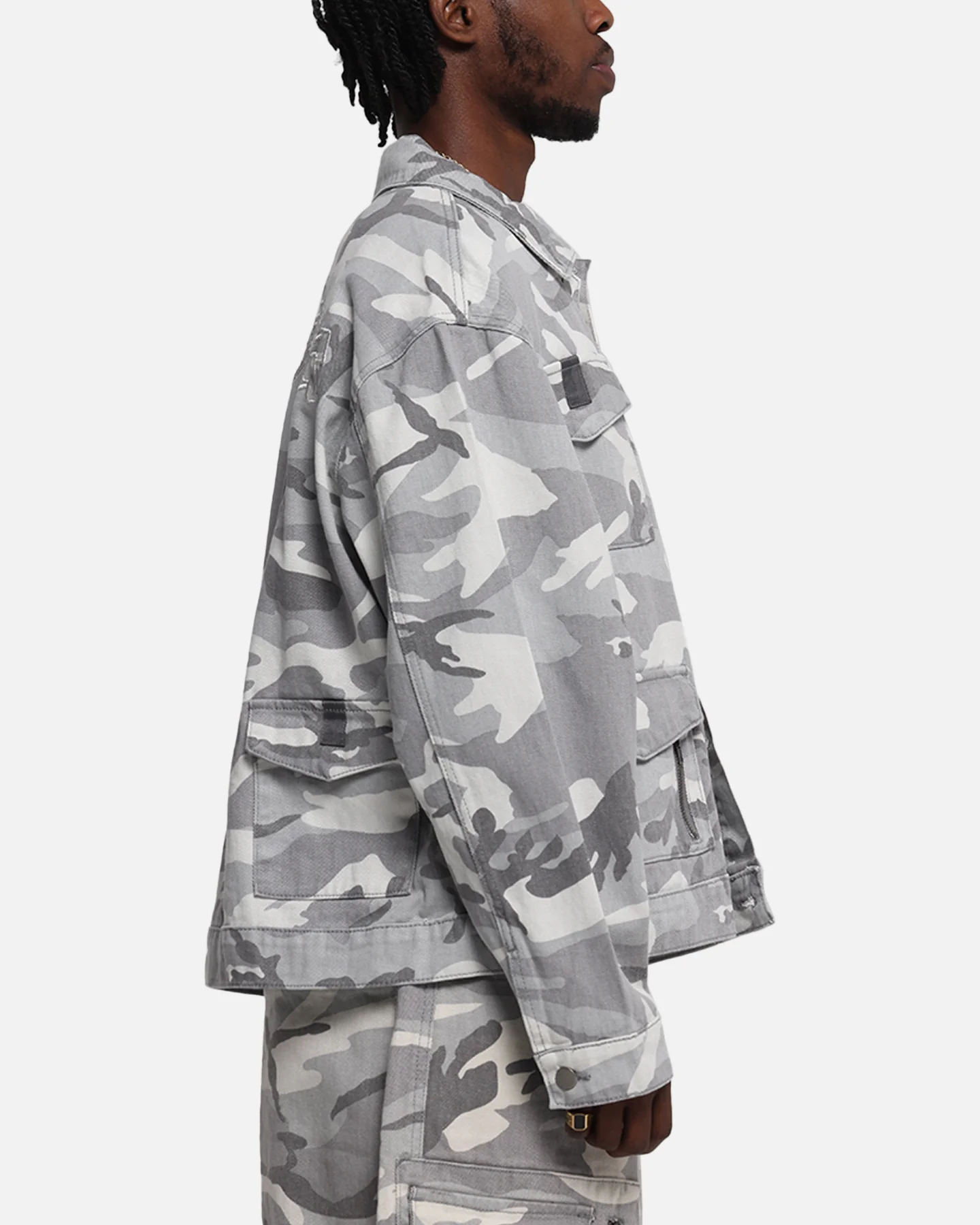 Loiter Combat Utility Jacket Snow Camo - Image 5