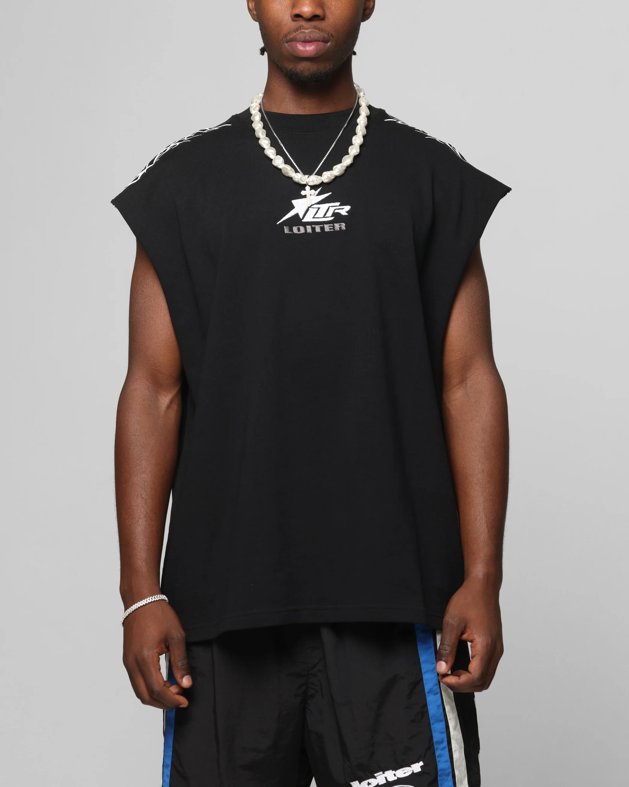 Loiter Cyber Muscle T-Shirt Black - Image 2