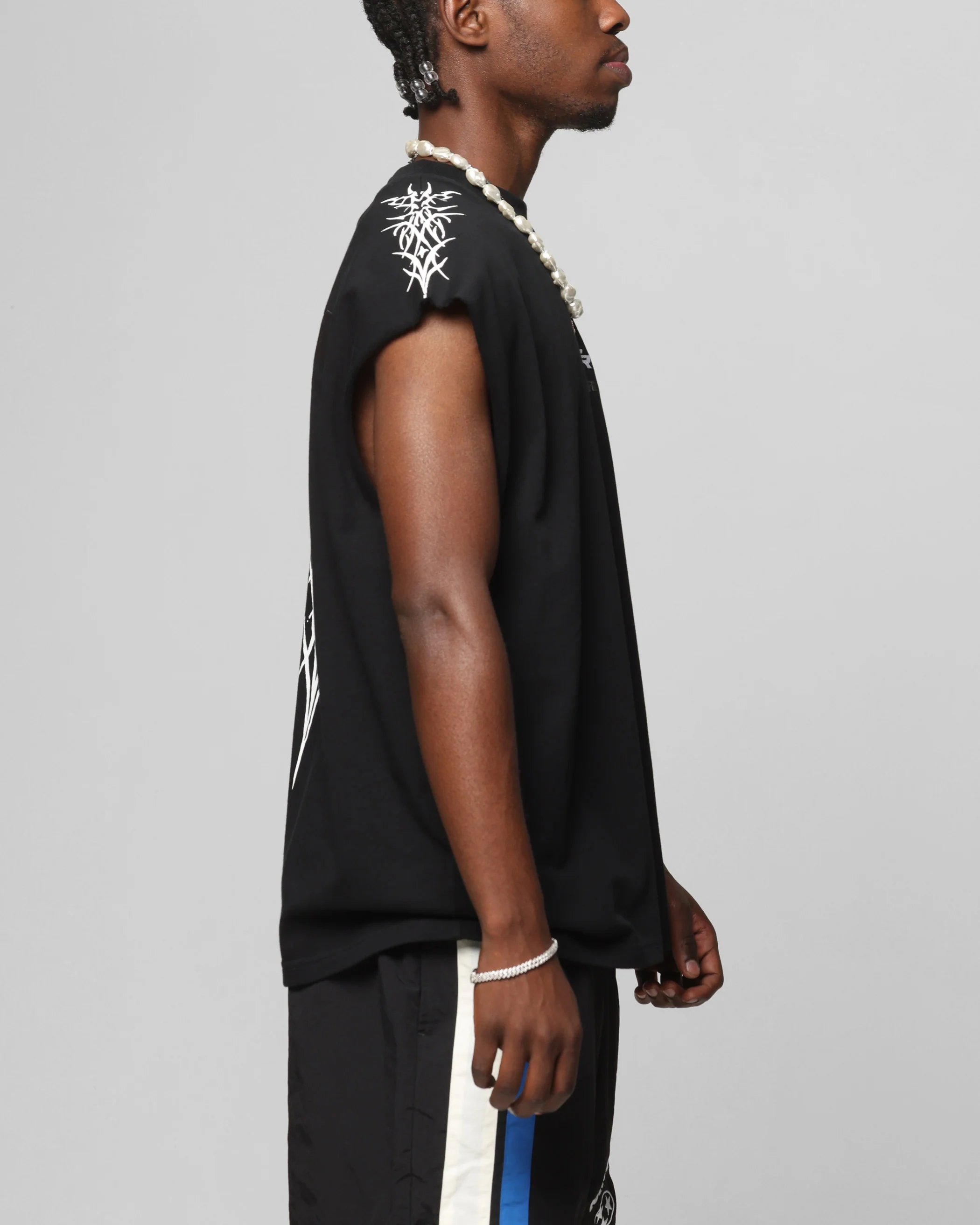 Loiter Cyber Muscle T-Shirt Black - Image 5