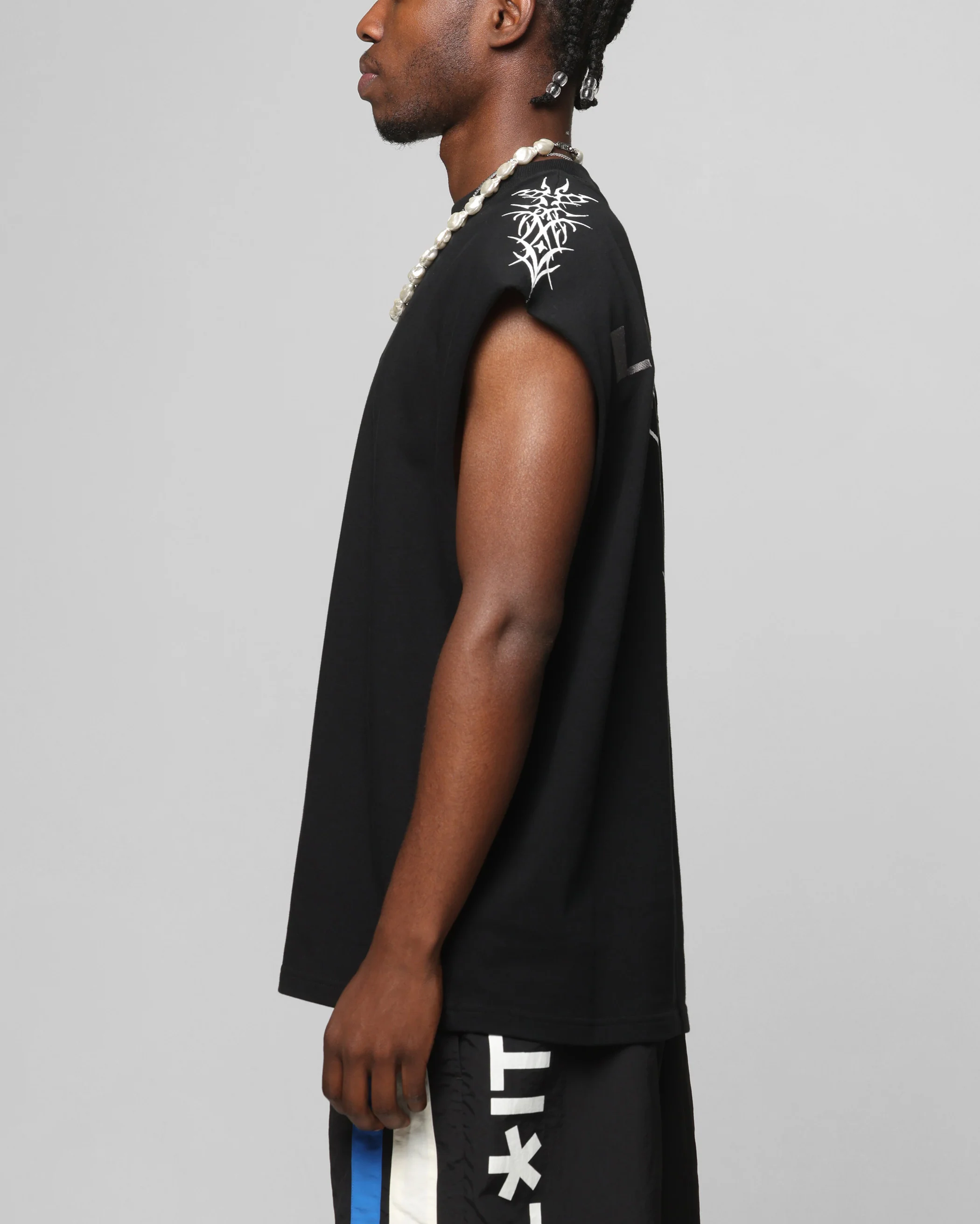 Loiter Cyber Muscle T-Shirt Black - Image 6