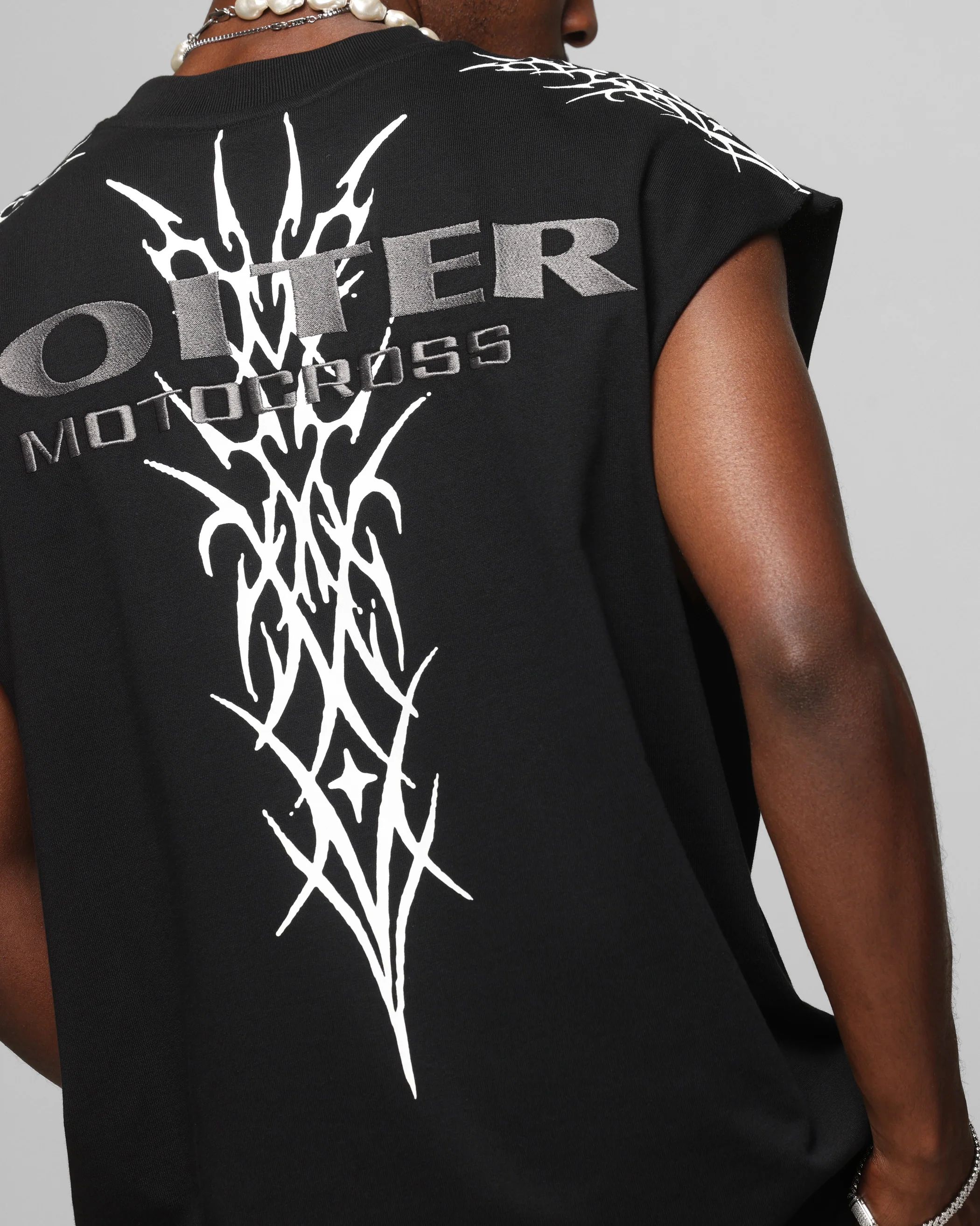 Loiter Cyber Muscle T-Shirt Black - Image 7