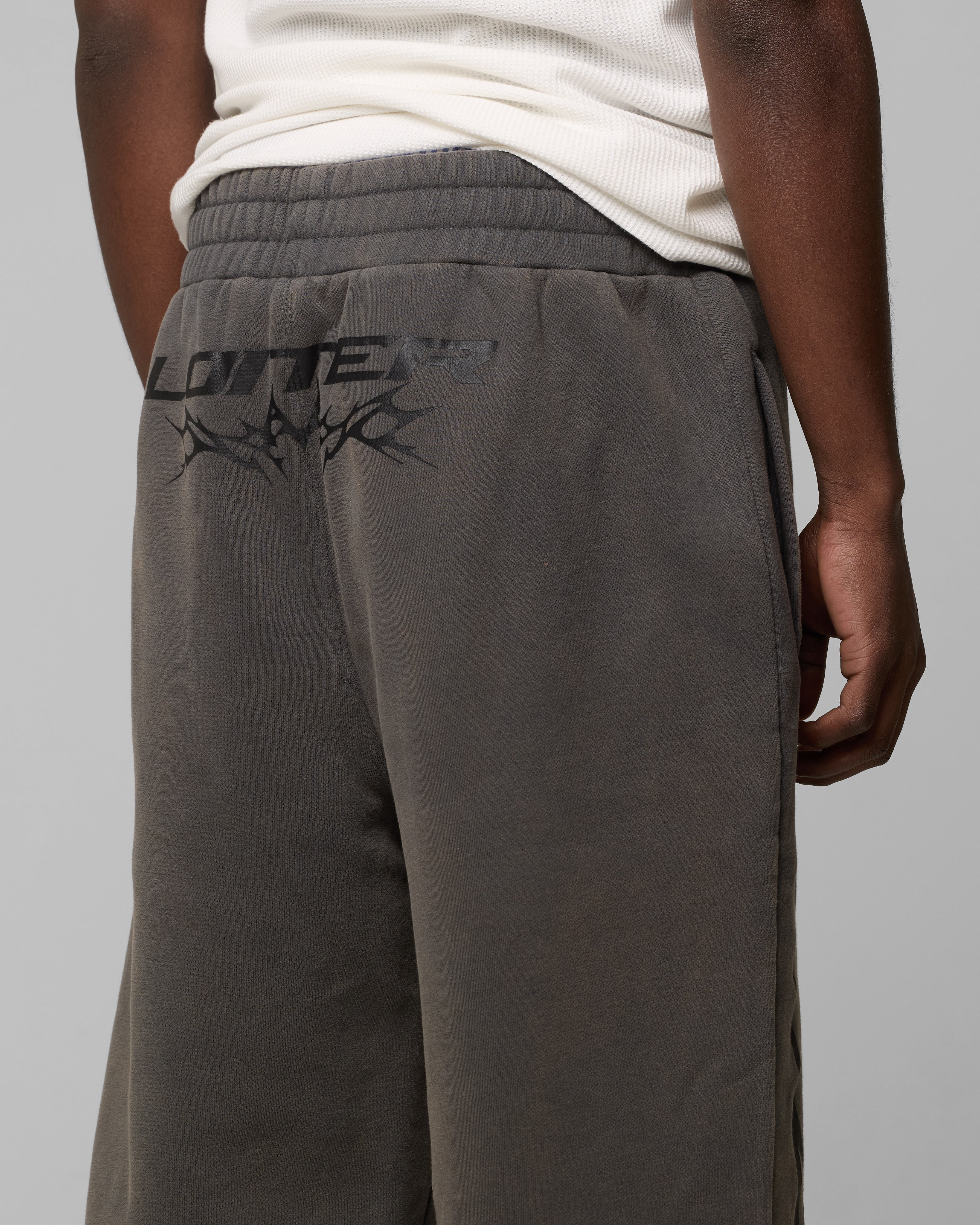 Loiter Cyber Sweat Pants Charcoal - Image 3