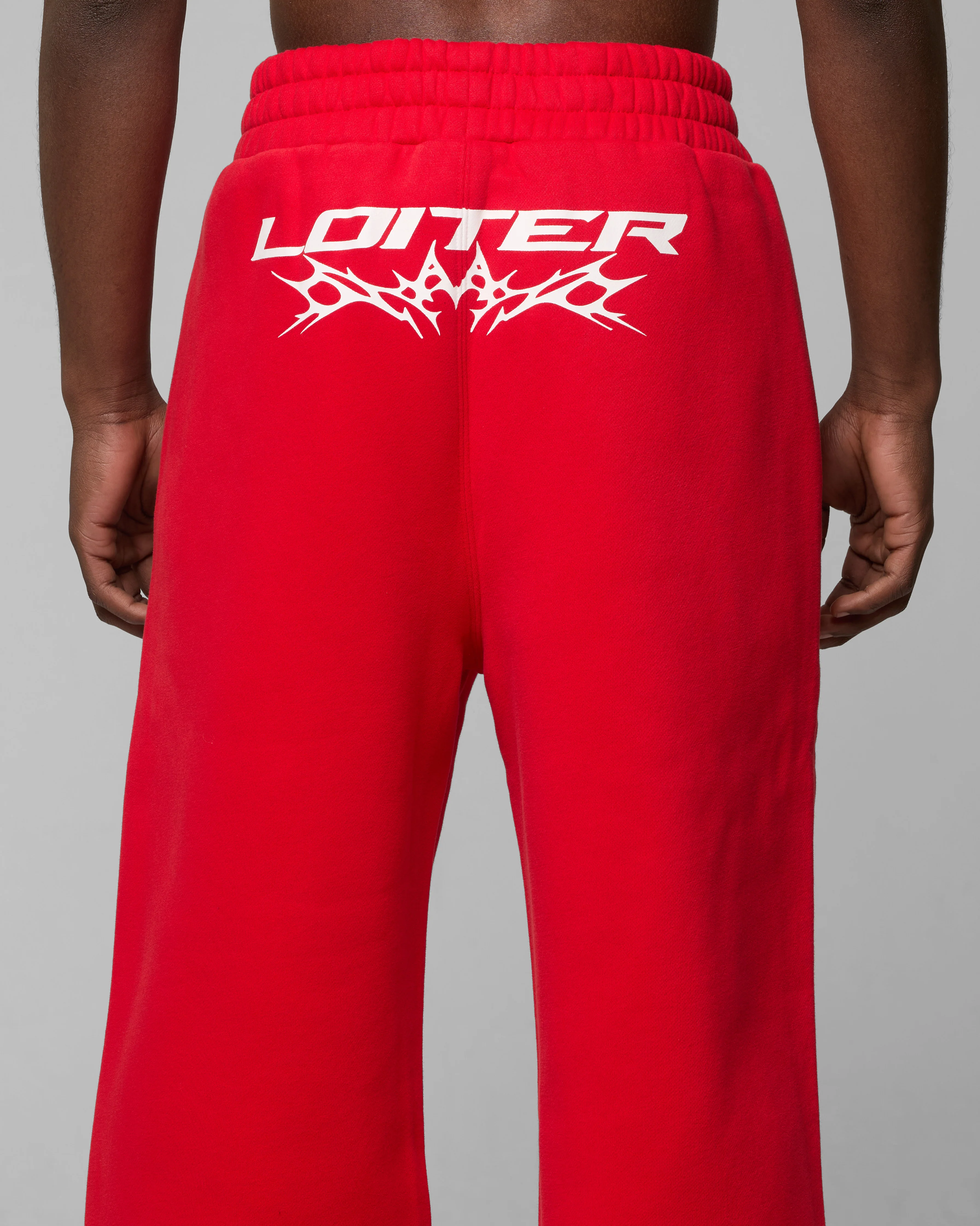 Loiter Cyber Sweat Pants Red - Image 8