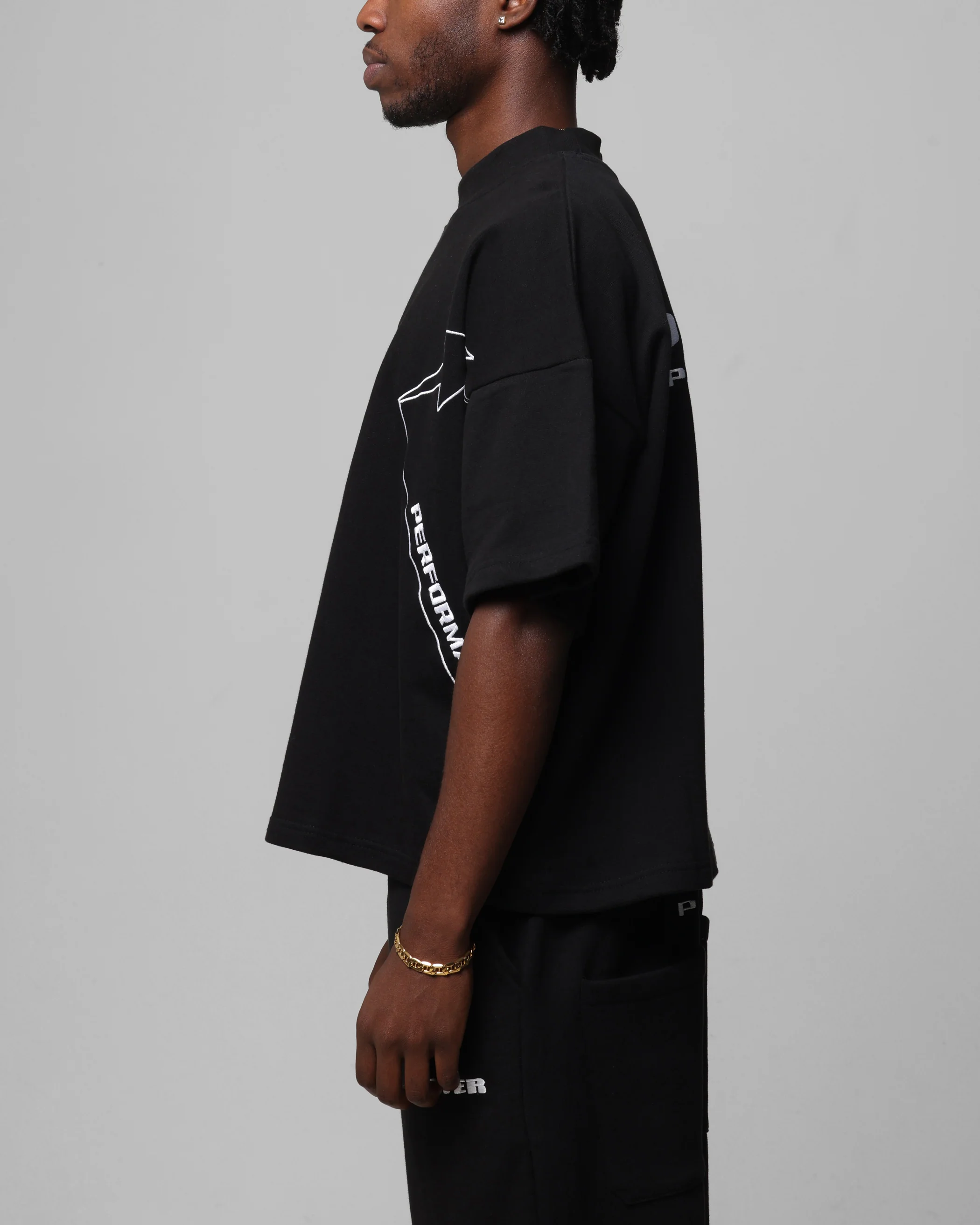 Loiter Dark Performance T-Shirt Black - Image 6
