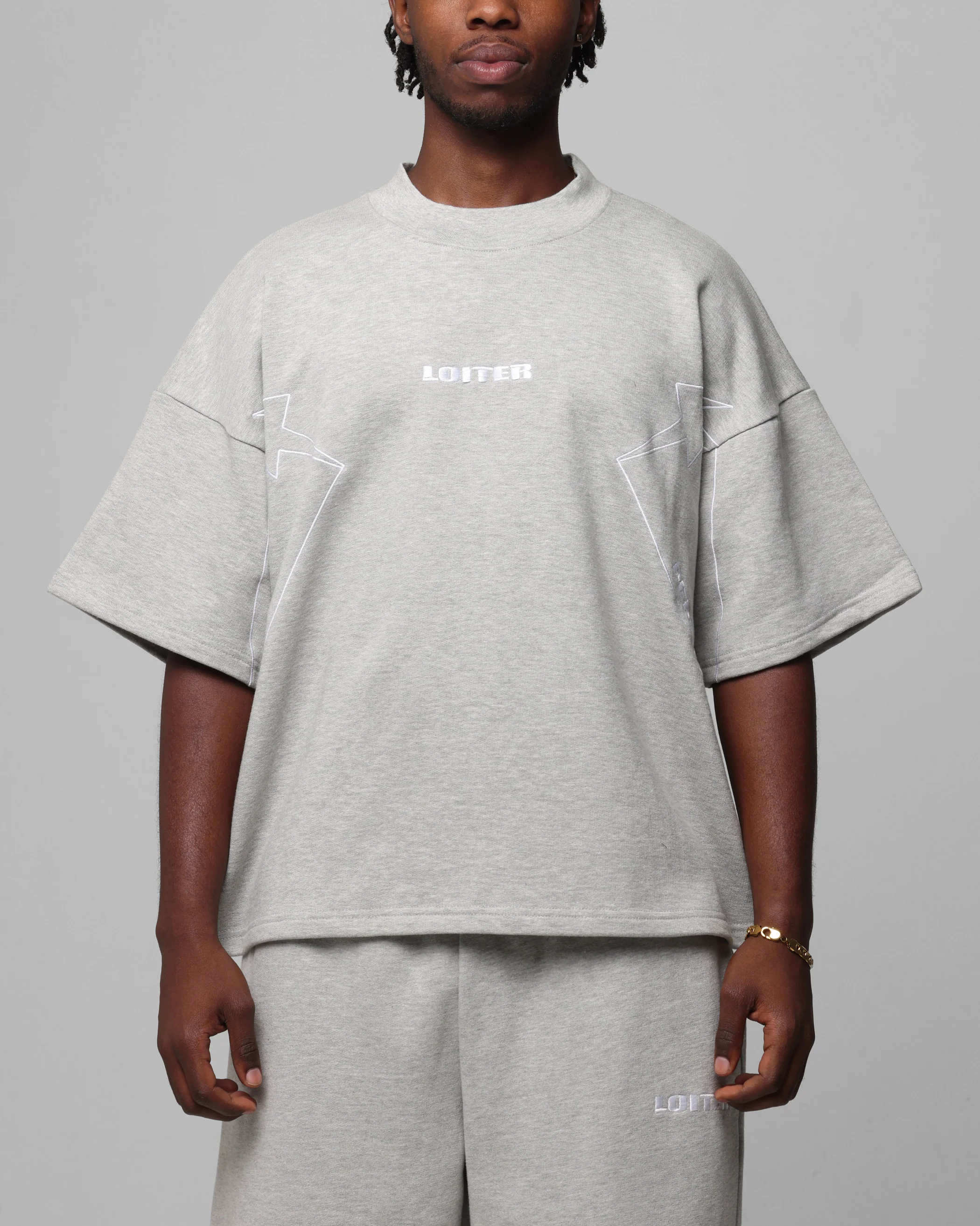 Loiter Dark Performance T-Shirt Grey