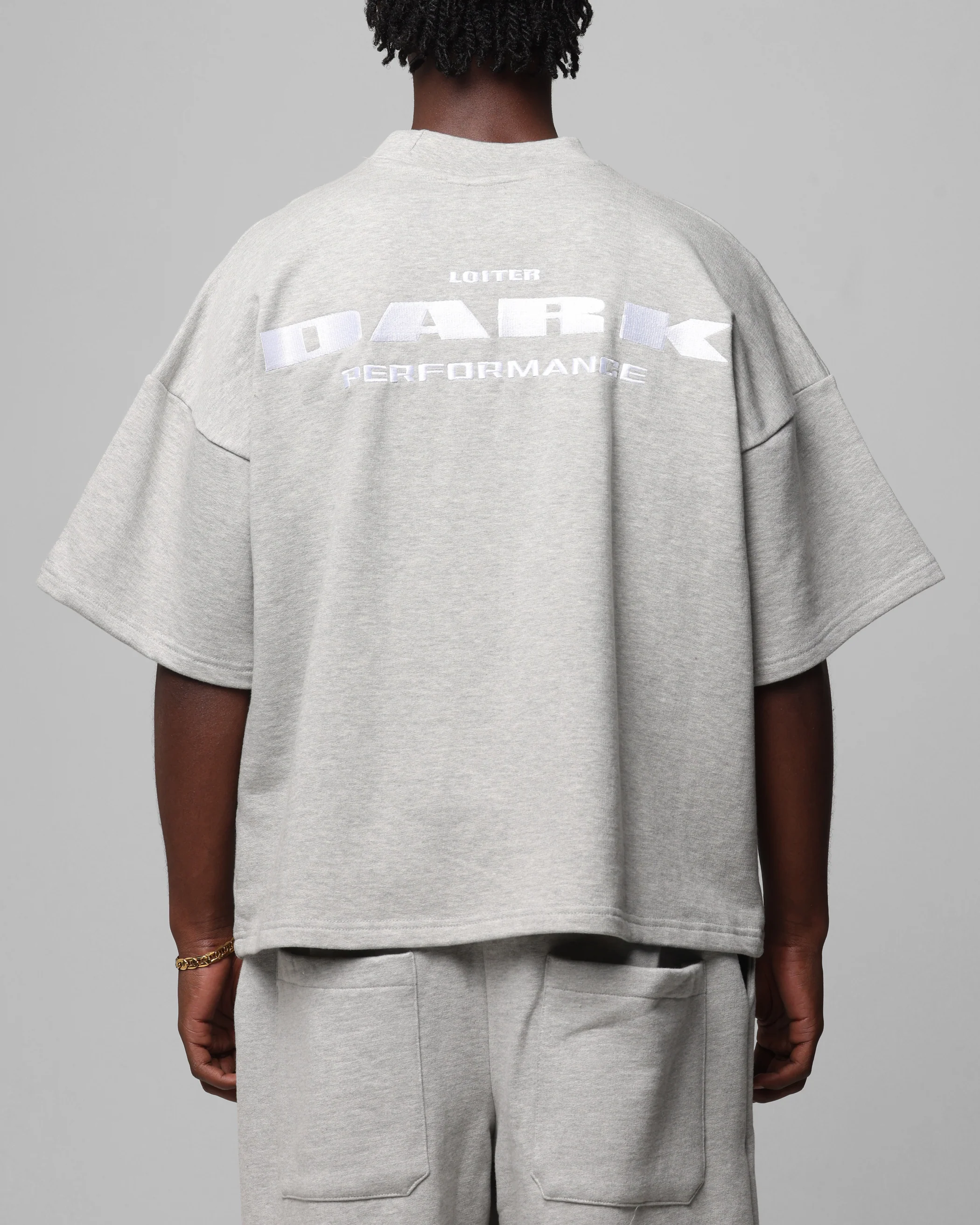 Loiter Dark Performance T-Shirt Grey - Image 2