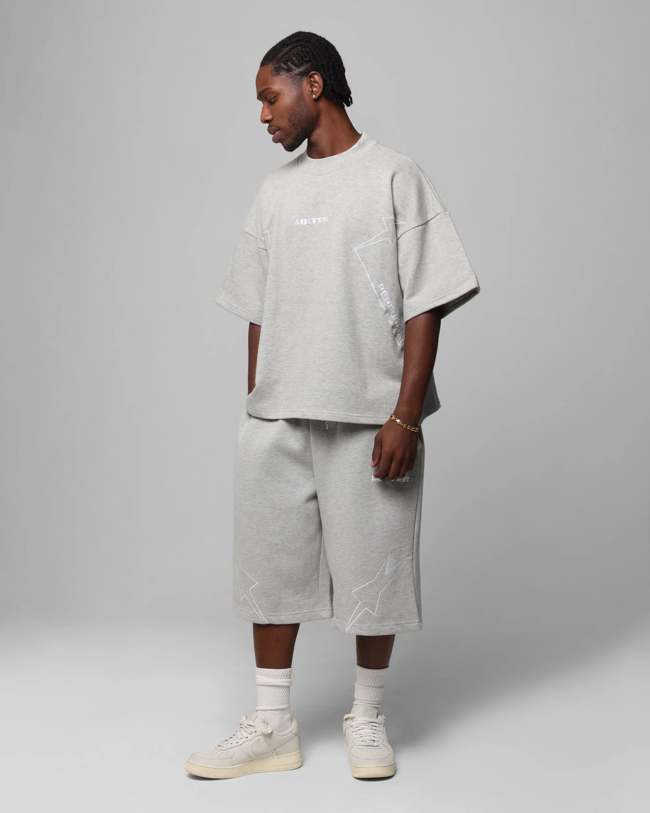 Loiter Dark Performance T-Shirt Grey - Image 3
