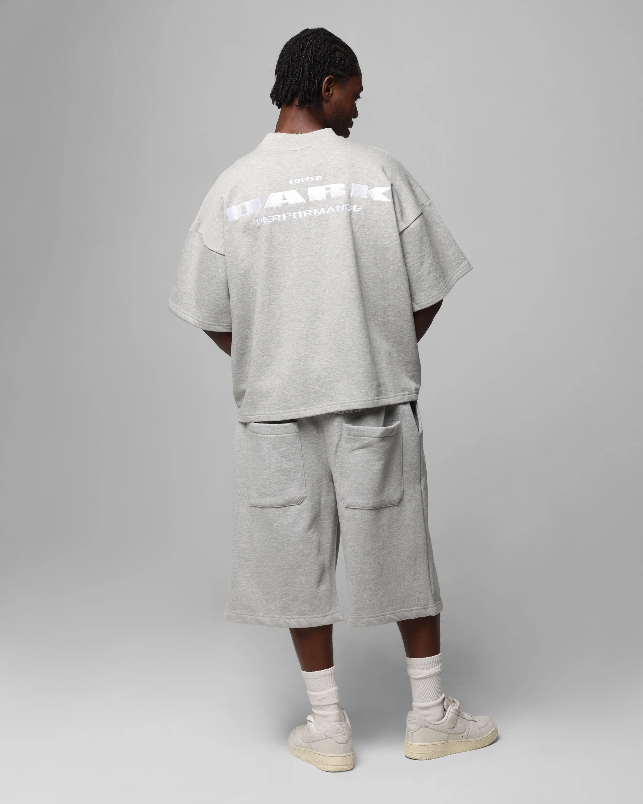 Loiter Dark Performance T-Shirt Grey - Image 4