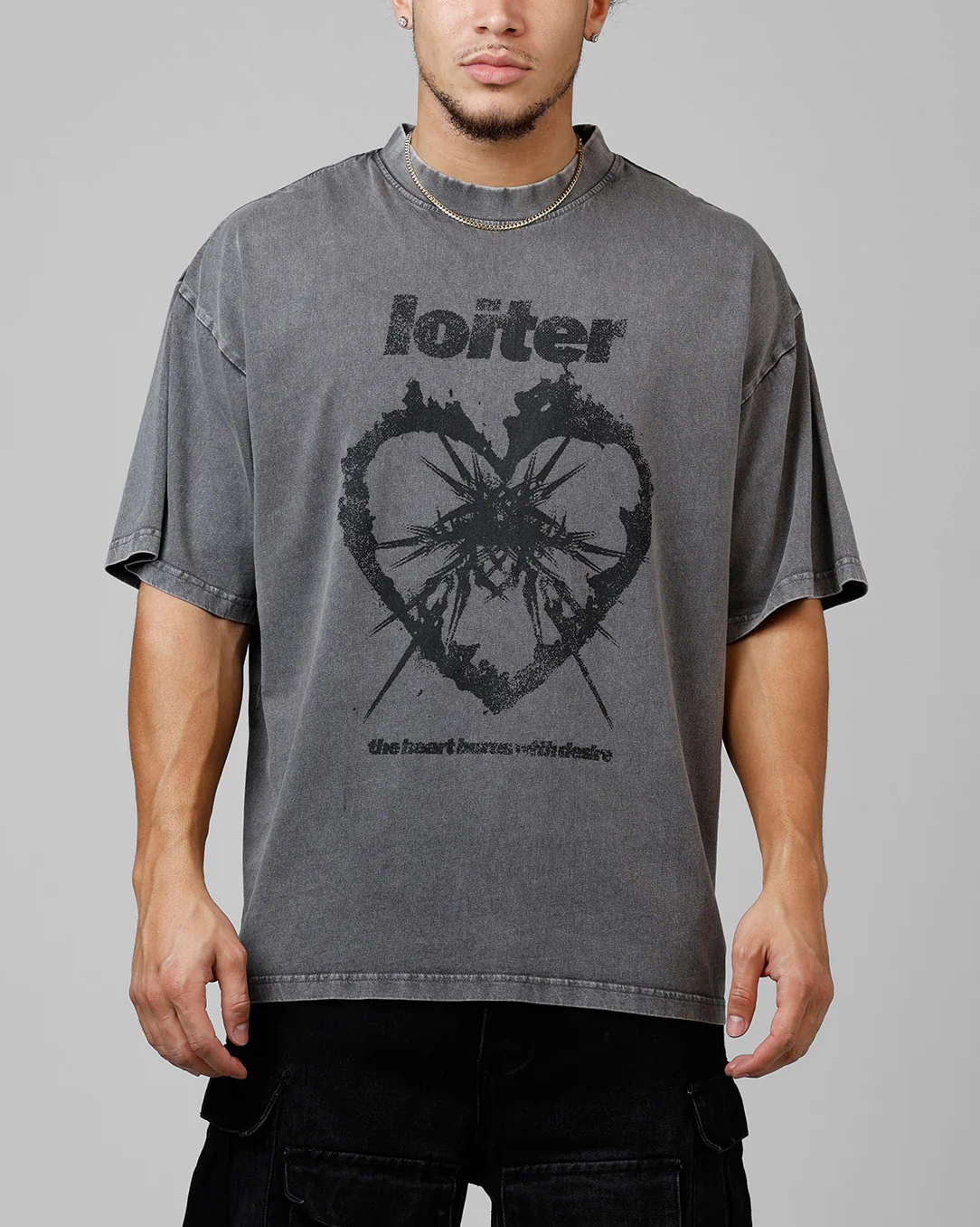 Desire T-Shirt Washed Charcoal