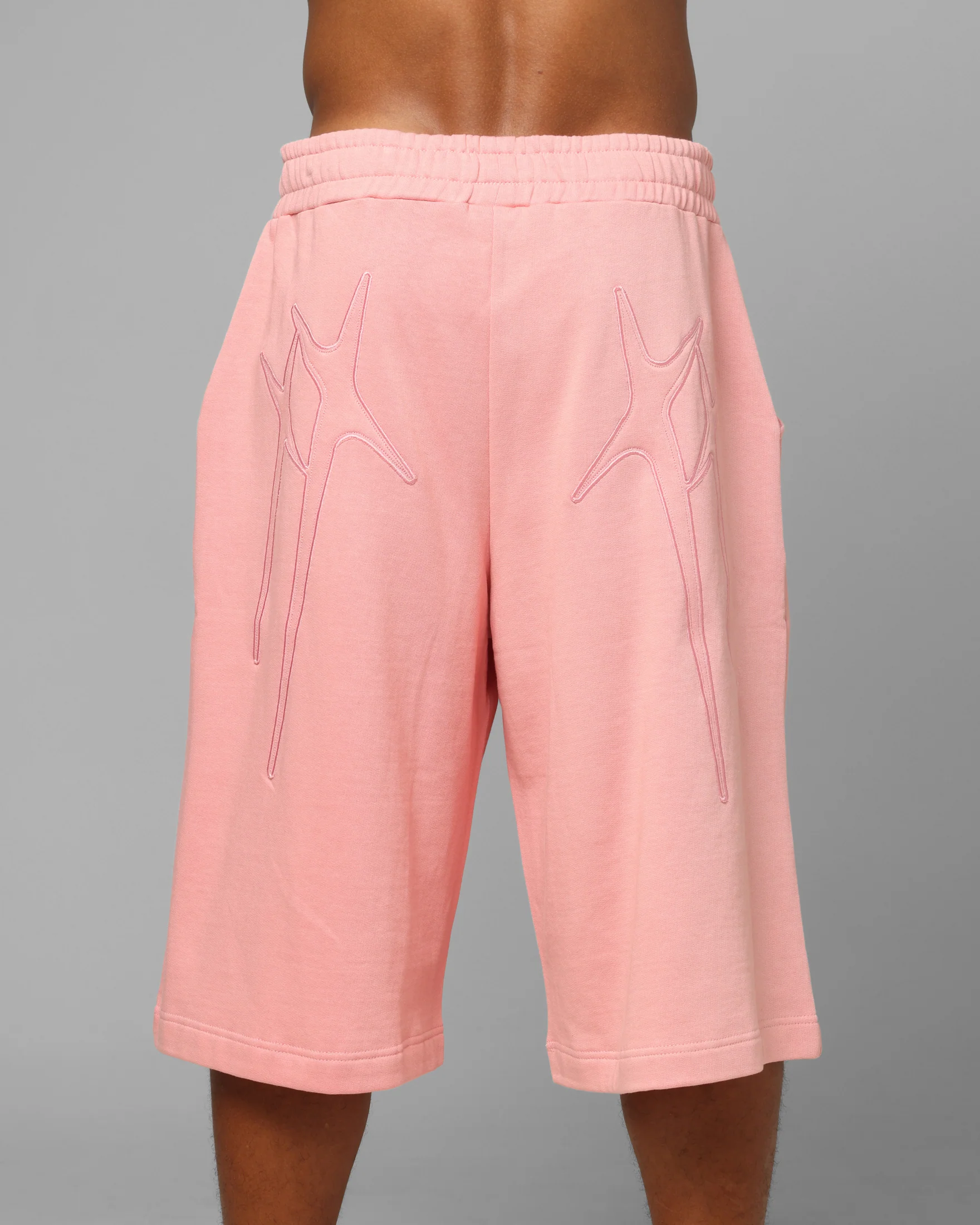 Loiter Destruct Sweat Shorts Pink - Image 8