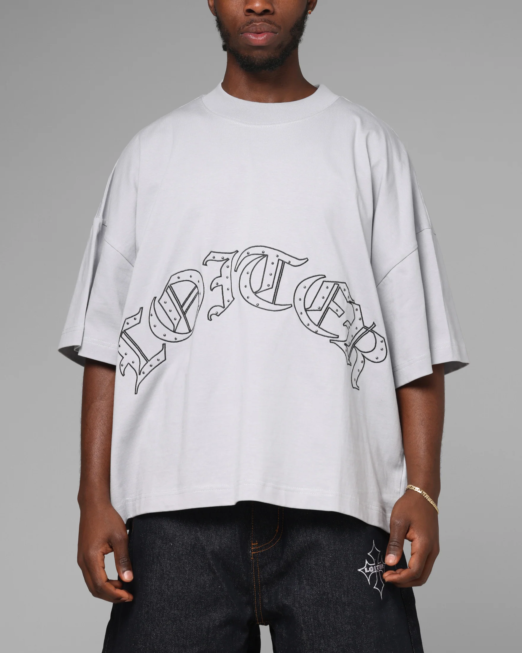 Loiter Destruct T-Shirt Grey