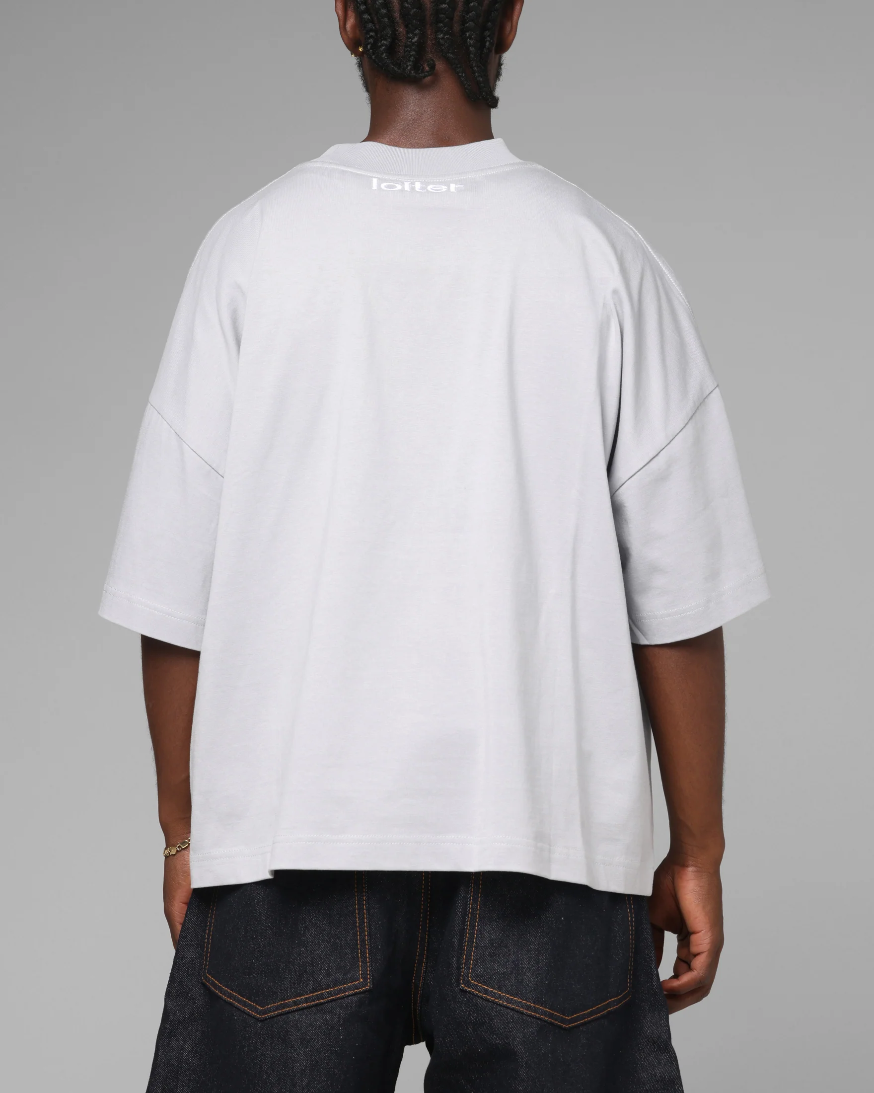 Loiter Destruct T-Shirt Grey - Image 3