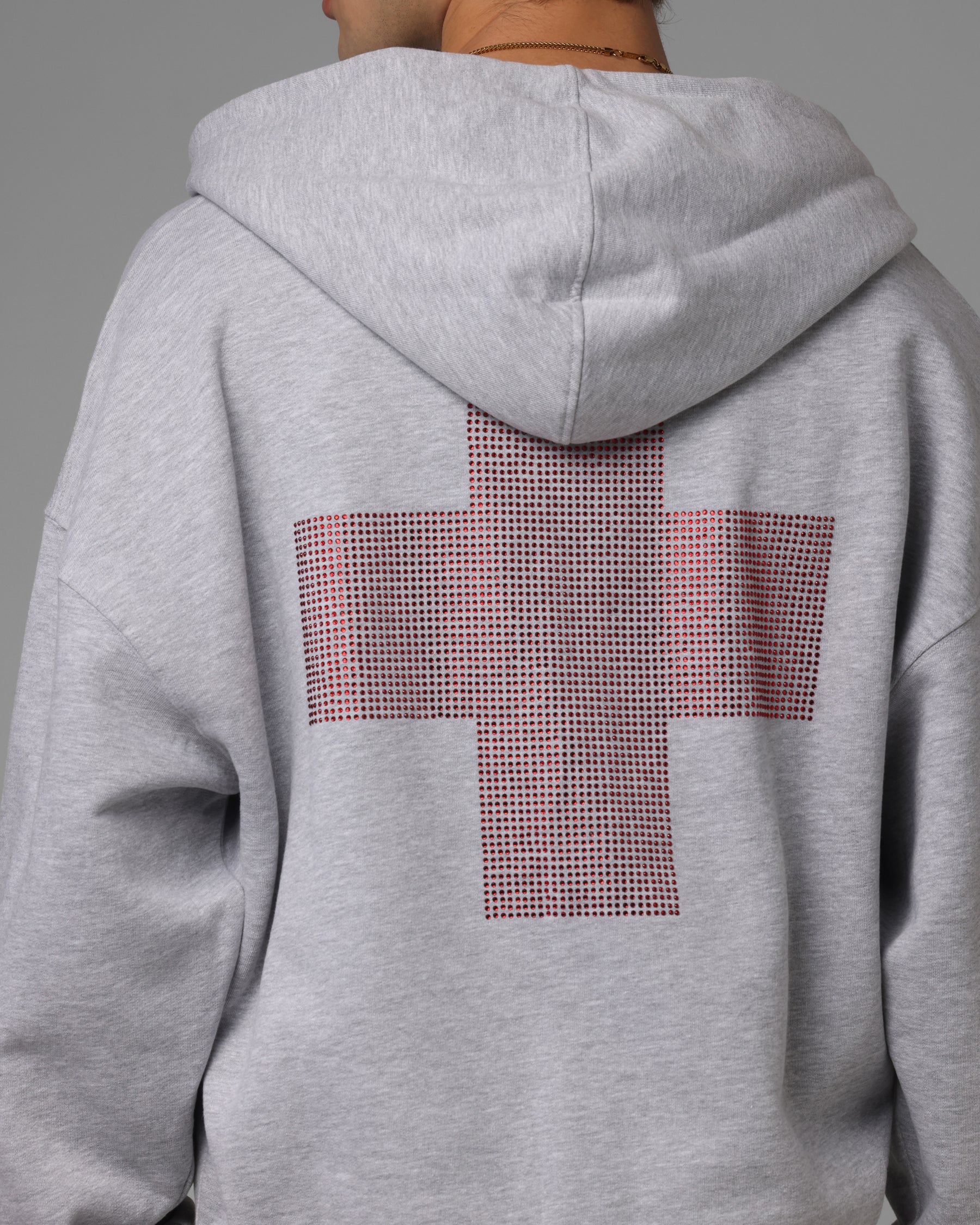Loiter Drop Out Zip Hoodie Grey - Image 8