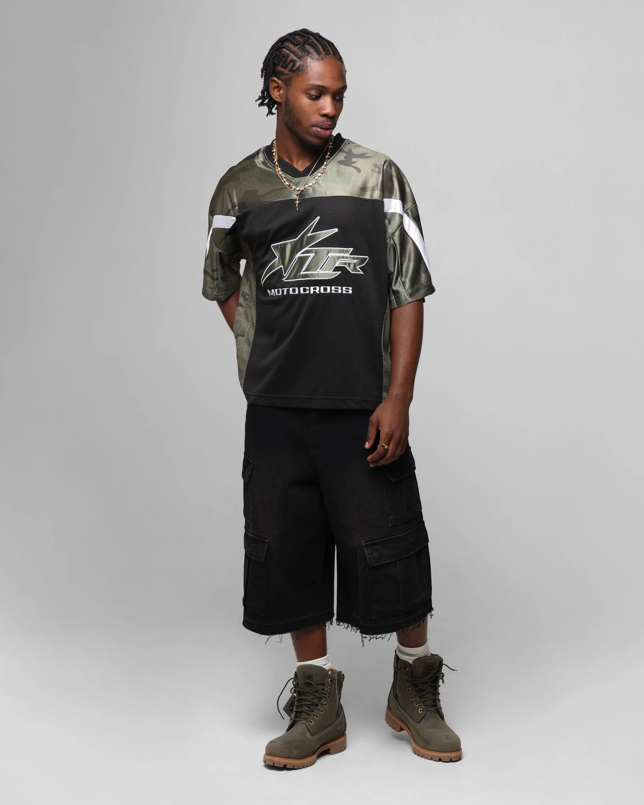 Loiter End Zone Jersey Black/Camo - Image 3