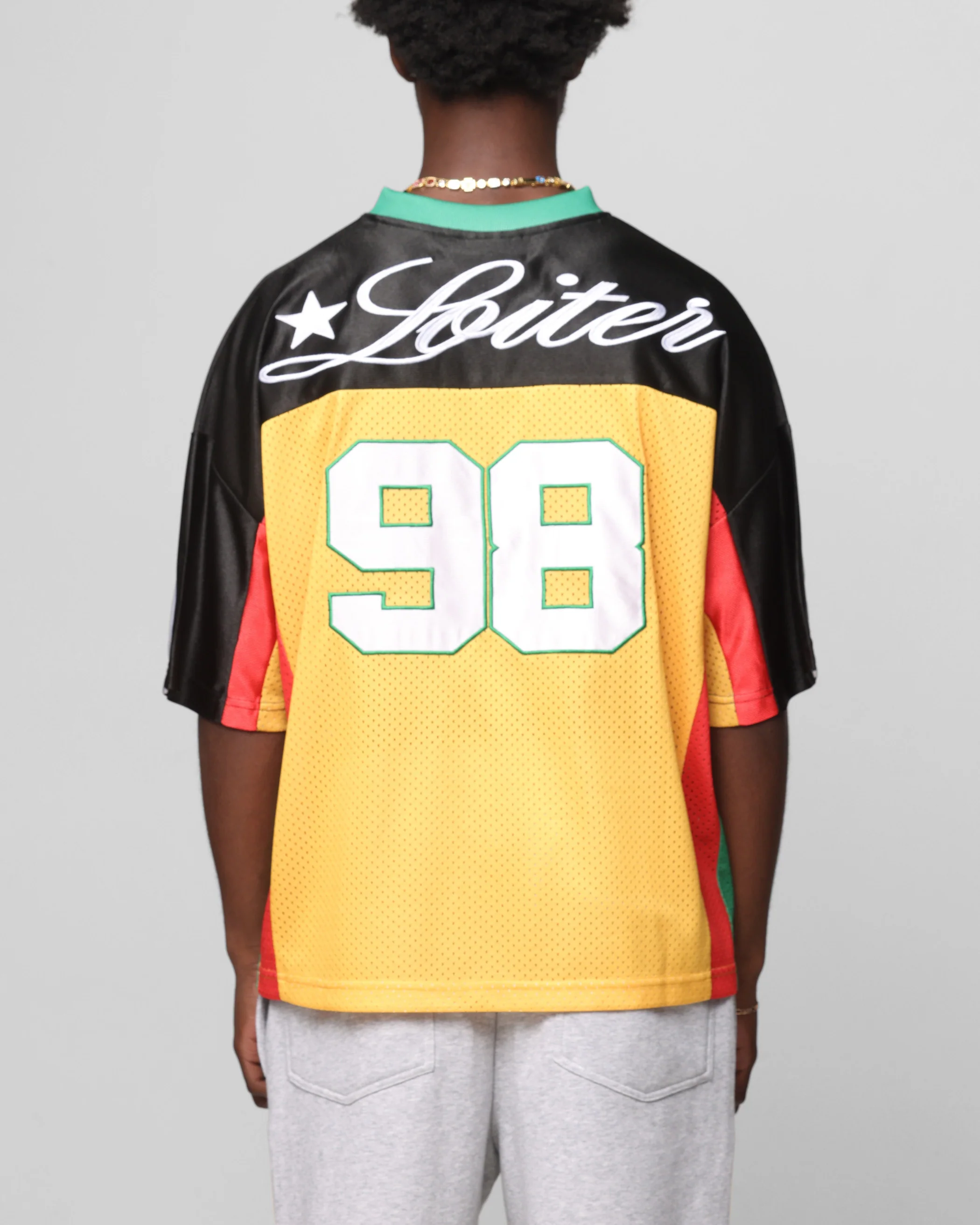 Loiter End Zone Jersey Yellow/Green/Red - Image 2