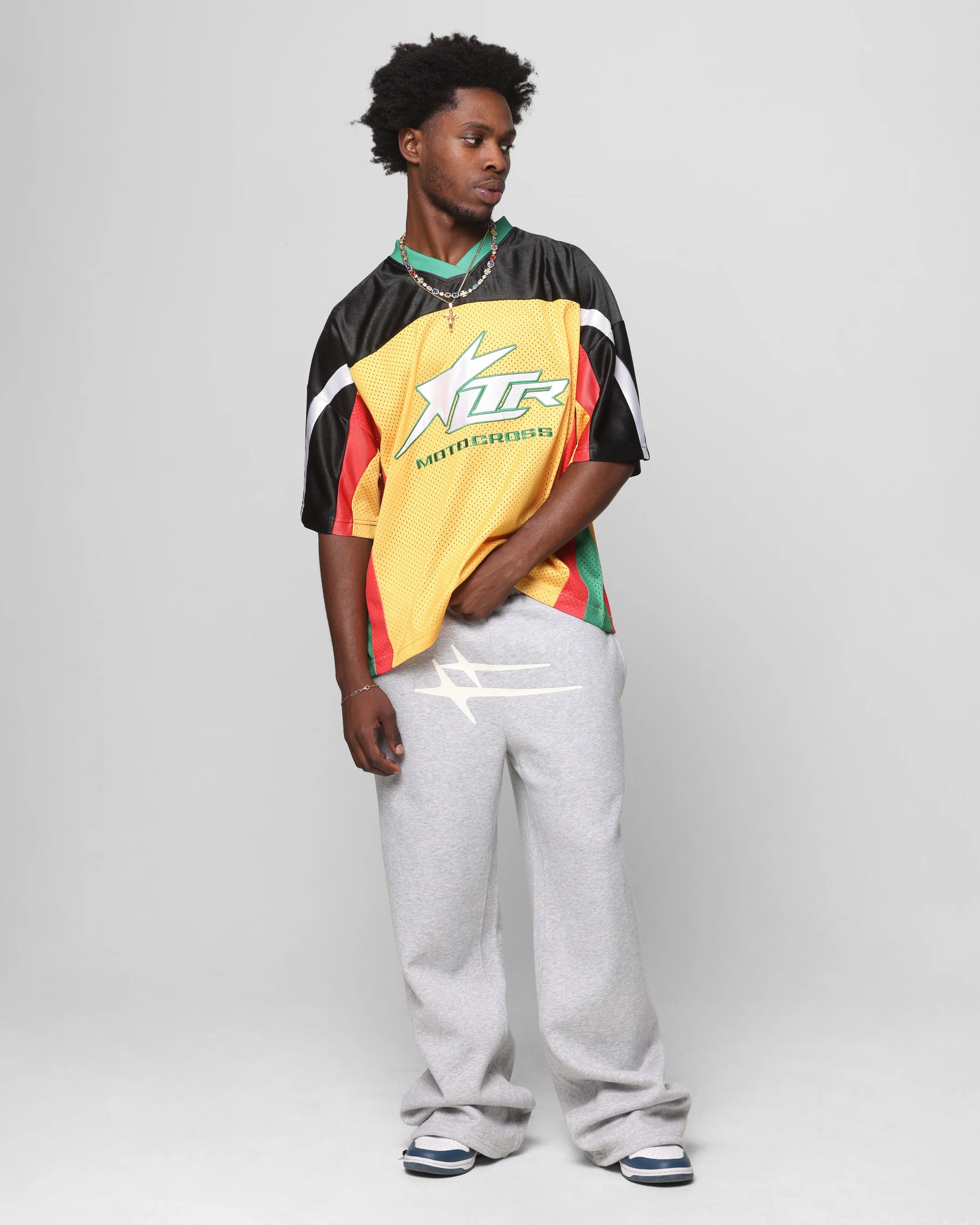 Loiter End Zone Jersey Yellow/Green/Red - Image 3