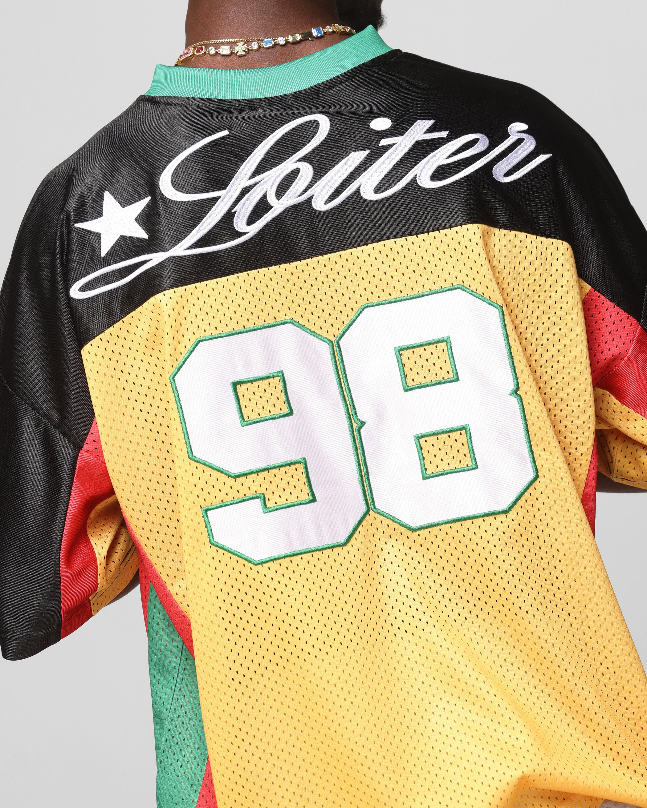 Loiter End Zone Jersey Yellow/Green/Red - Image 8