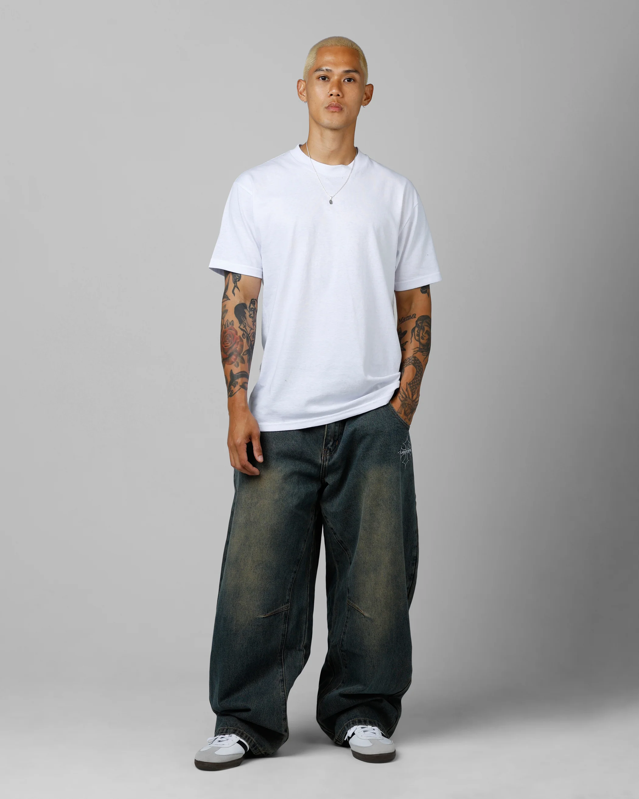 F-16 Balloon Jeans Dirty Blue - Image 2