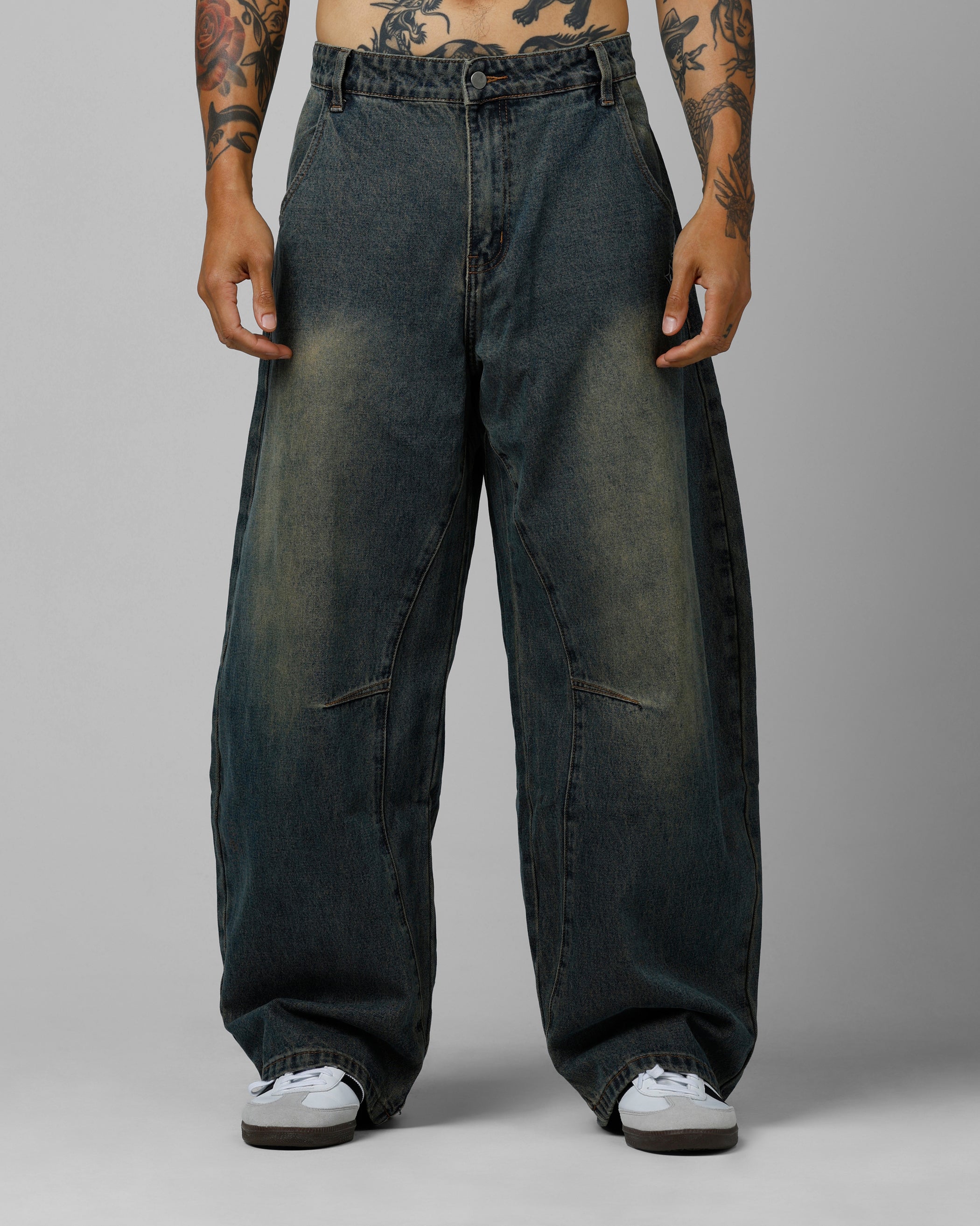 F-16 Balloon Jeans Dirty Blue - Image 6