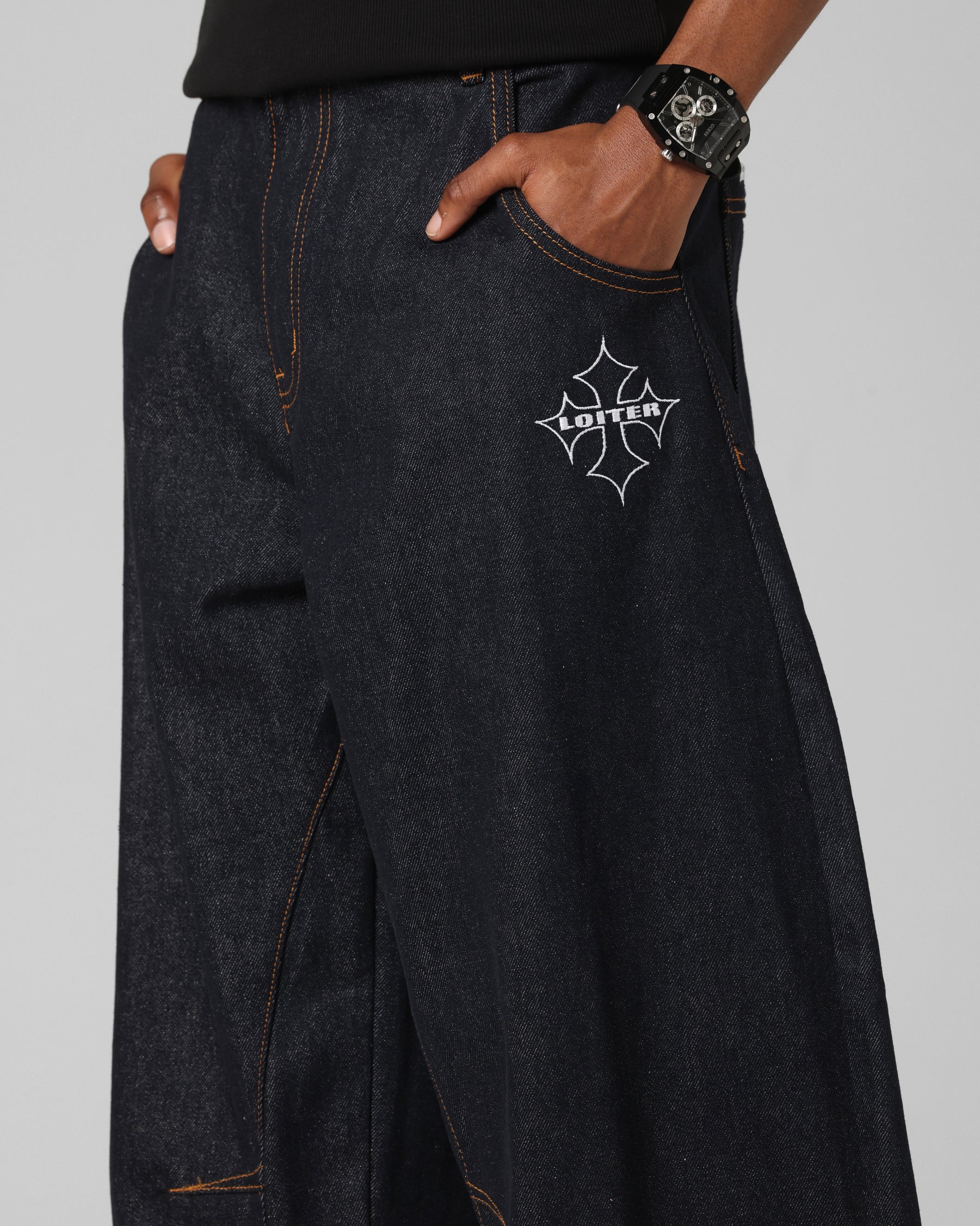 Loiter F-16 Balloon Jeans Indigo - Image 3