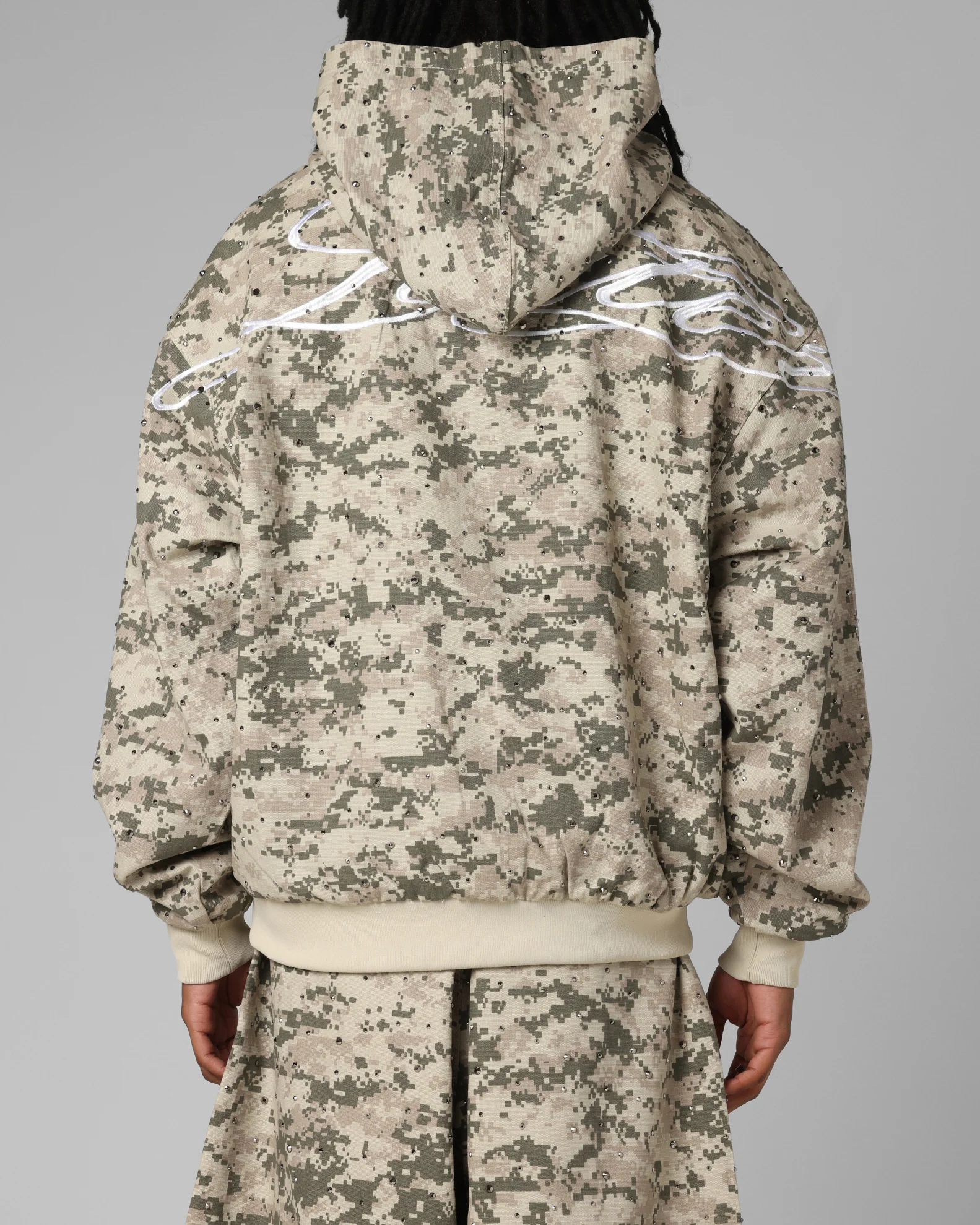 Loiter Hail Storm Premium Hoodie Digi Camo - Image 2