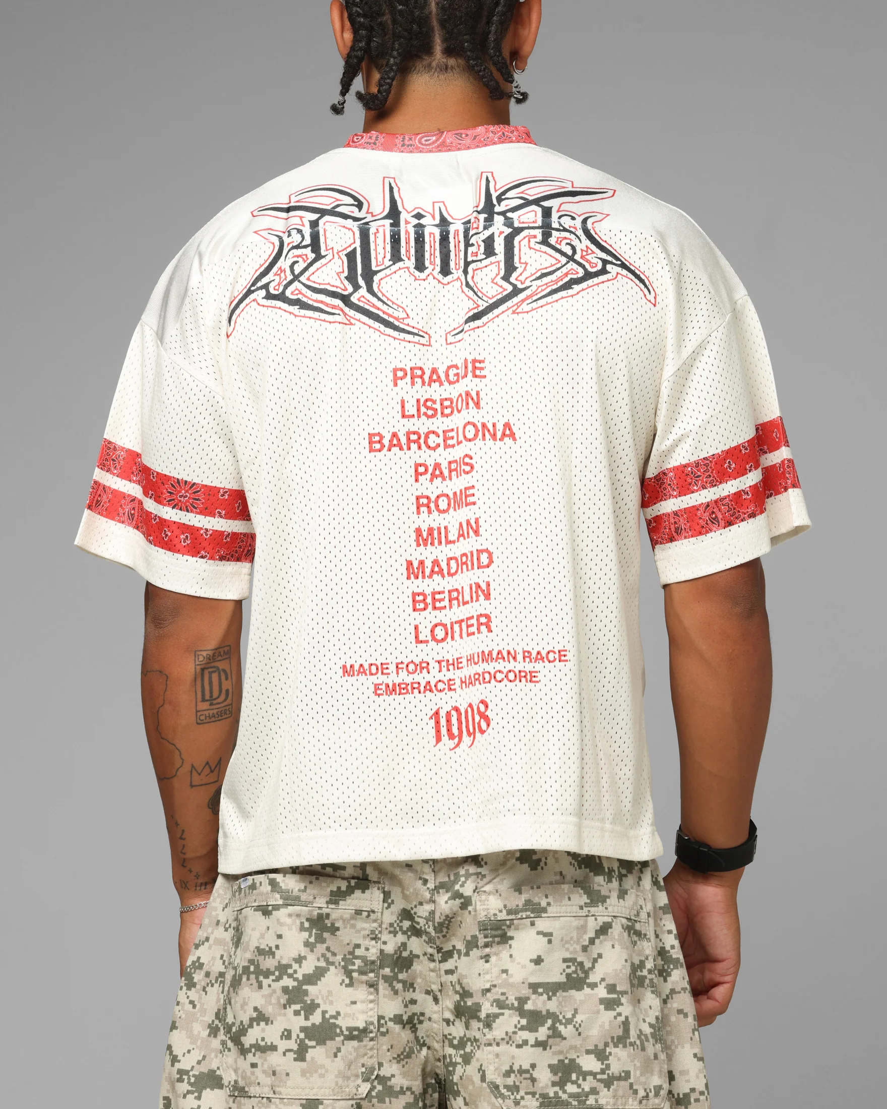 Loiter Hardcore Jersey Off White/Red - Image 2