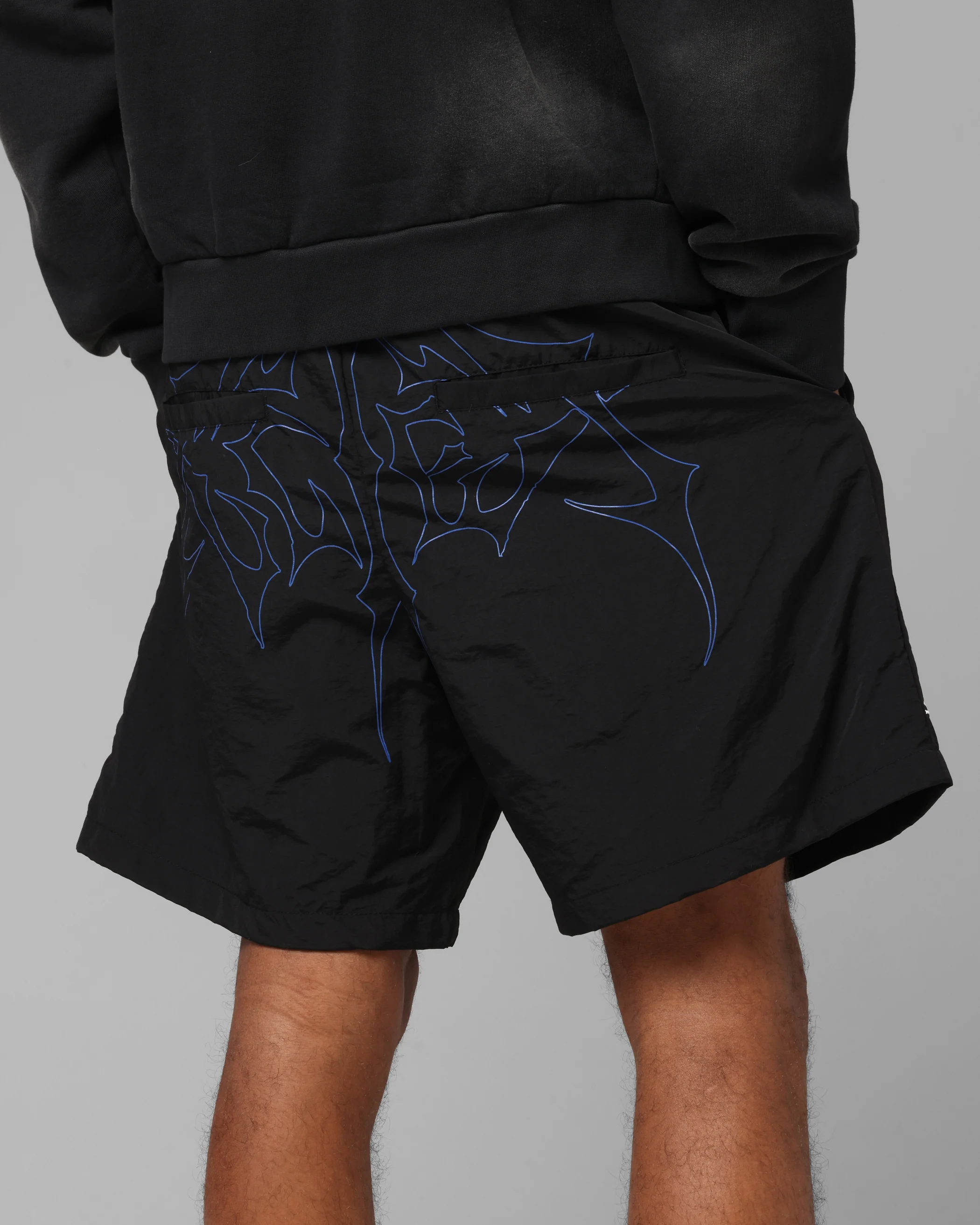 Loiter Hardcore Walk Shorts Black - Image 4