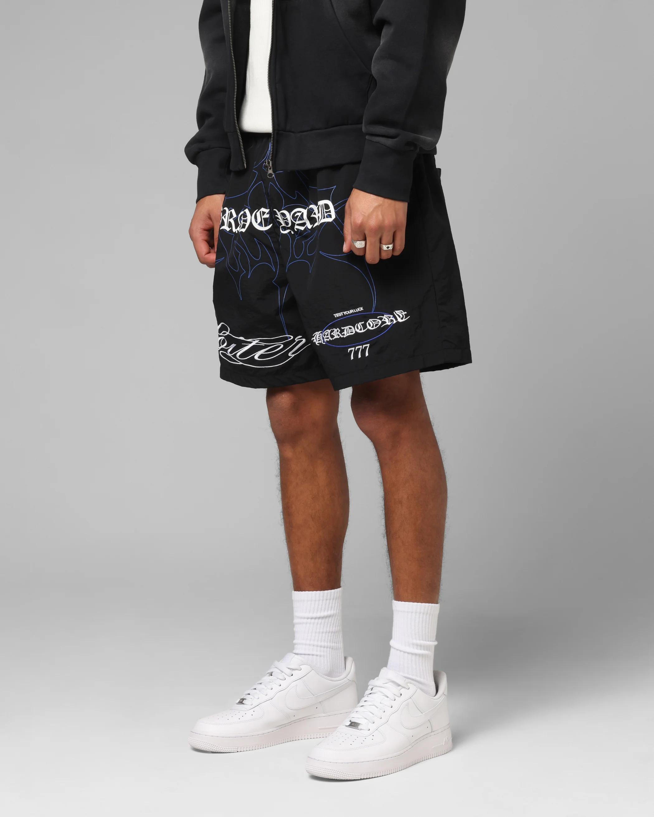 Loiter Hardcore Walk Shorts Black - Image 5