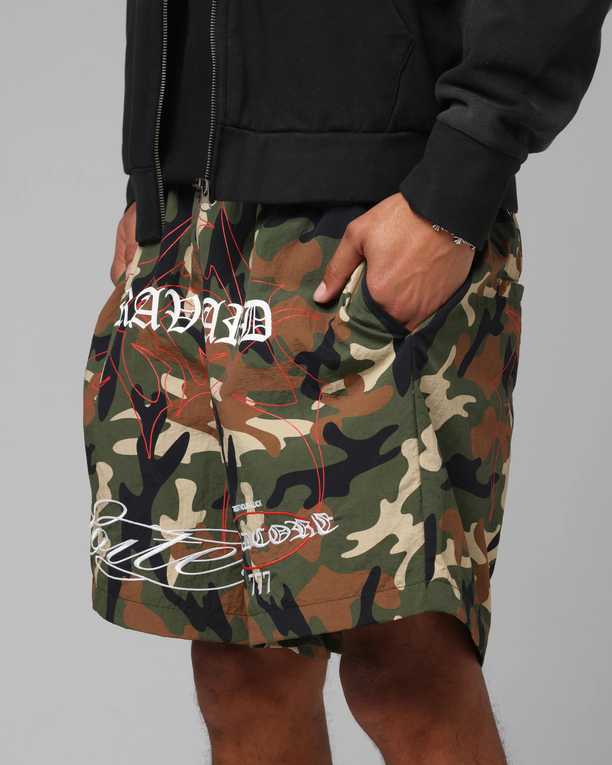 Loiter Hardcore Walk Shorts Camo - Image 3