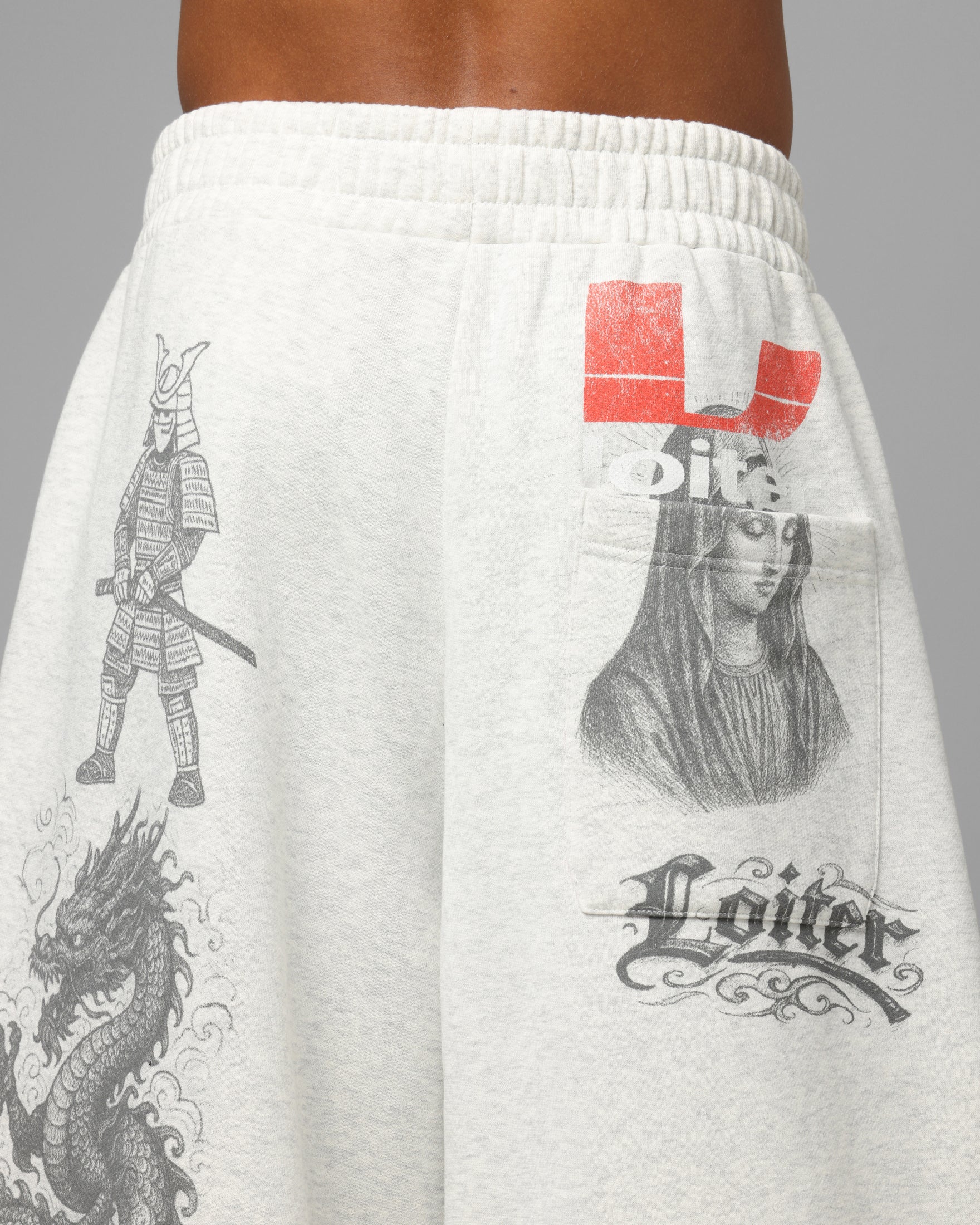 Loiter Holy Flame Sweatpants Grey - Image 8