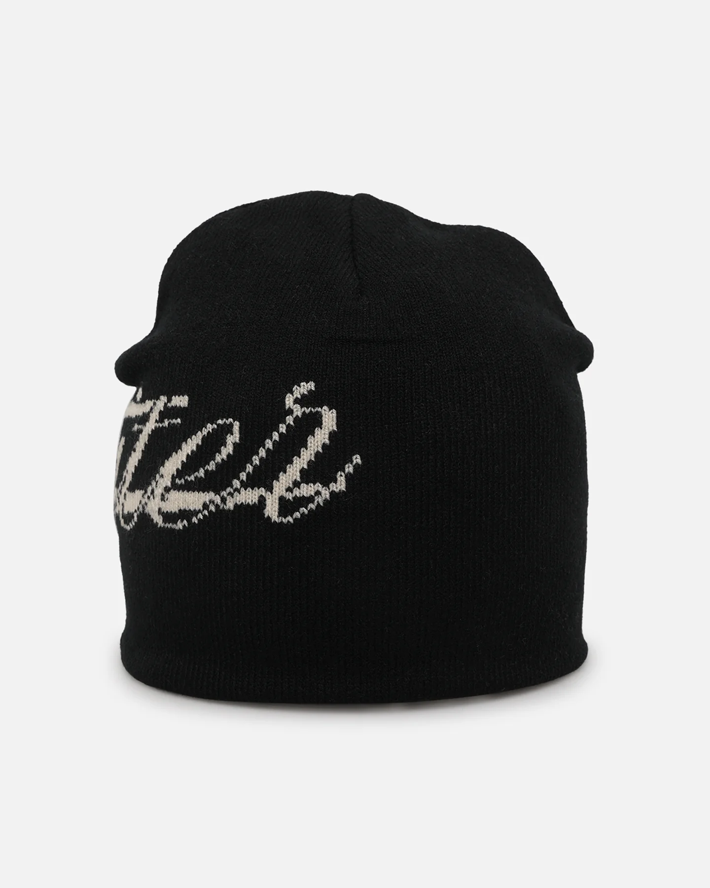 Hybrid Skull Knit Beanie Black - Image 3