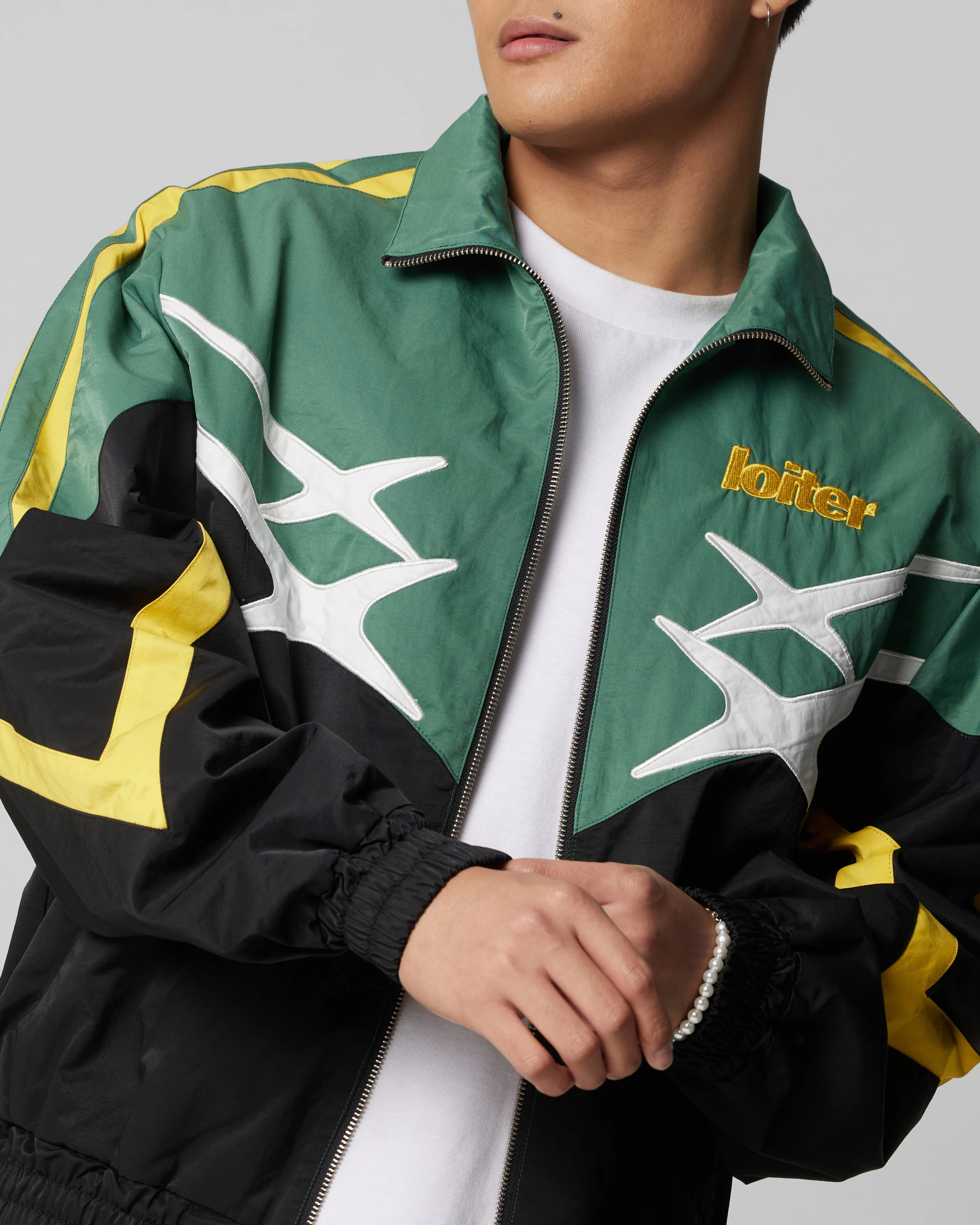 Hybrid Track Jacket Green/Yellow - Image 6